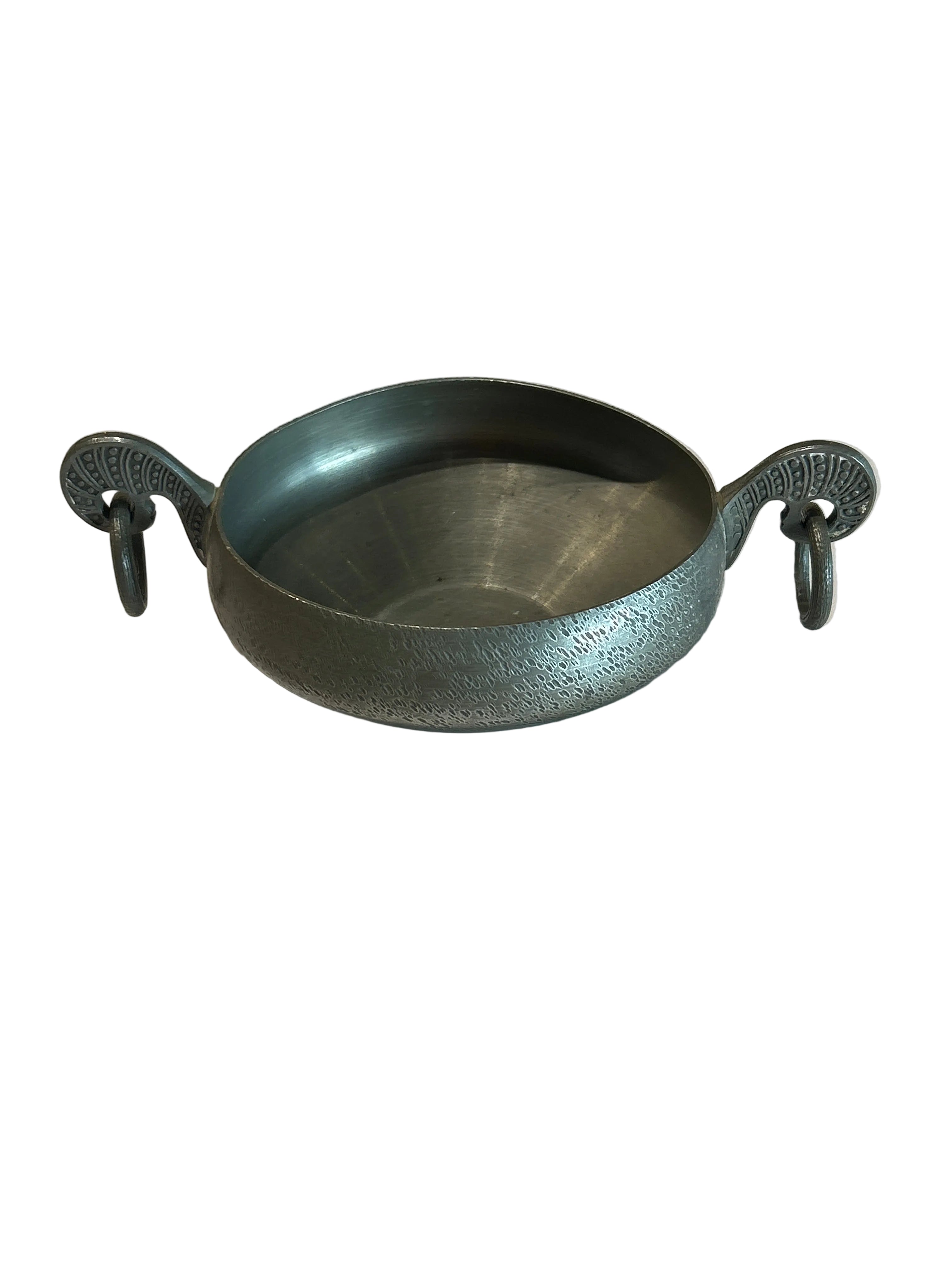 Vintage Norwegian elk tinn pewter bowl