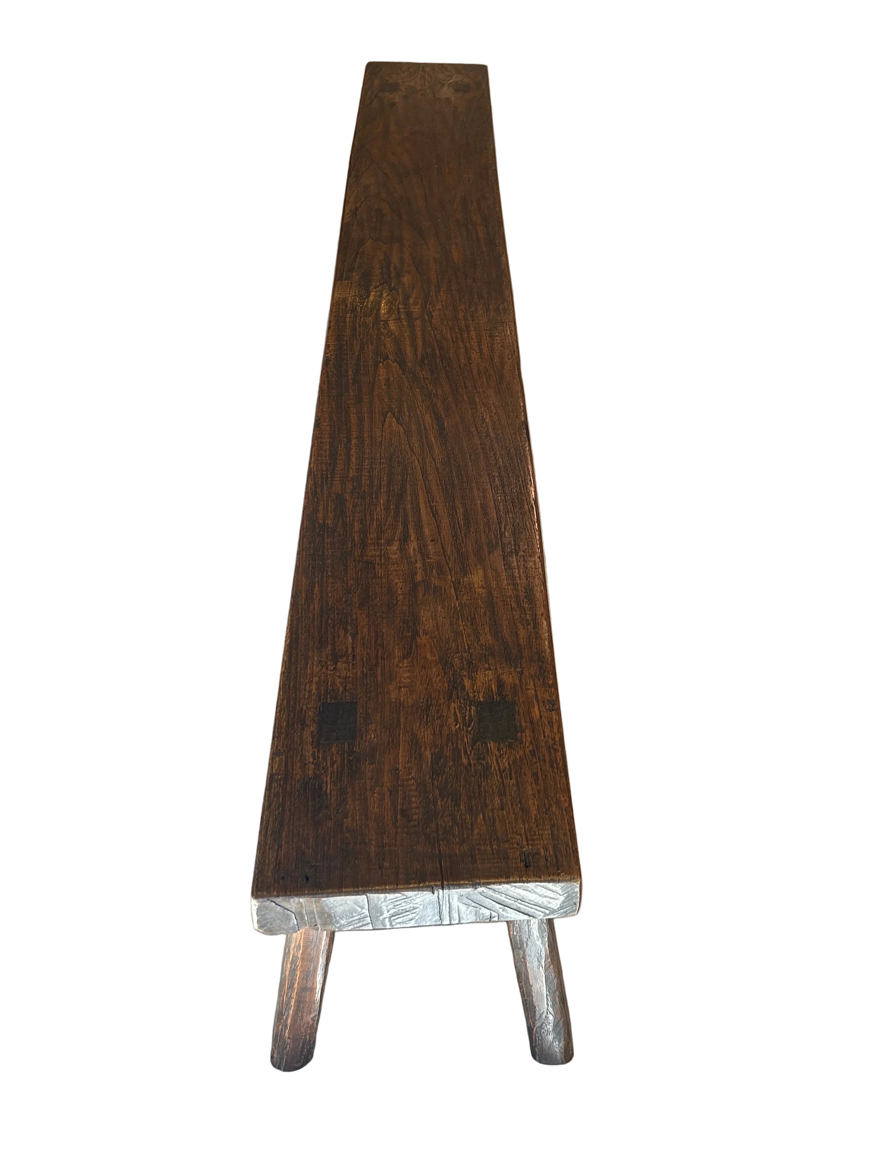 RURAL SINGLE SLAB BENCH.