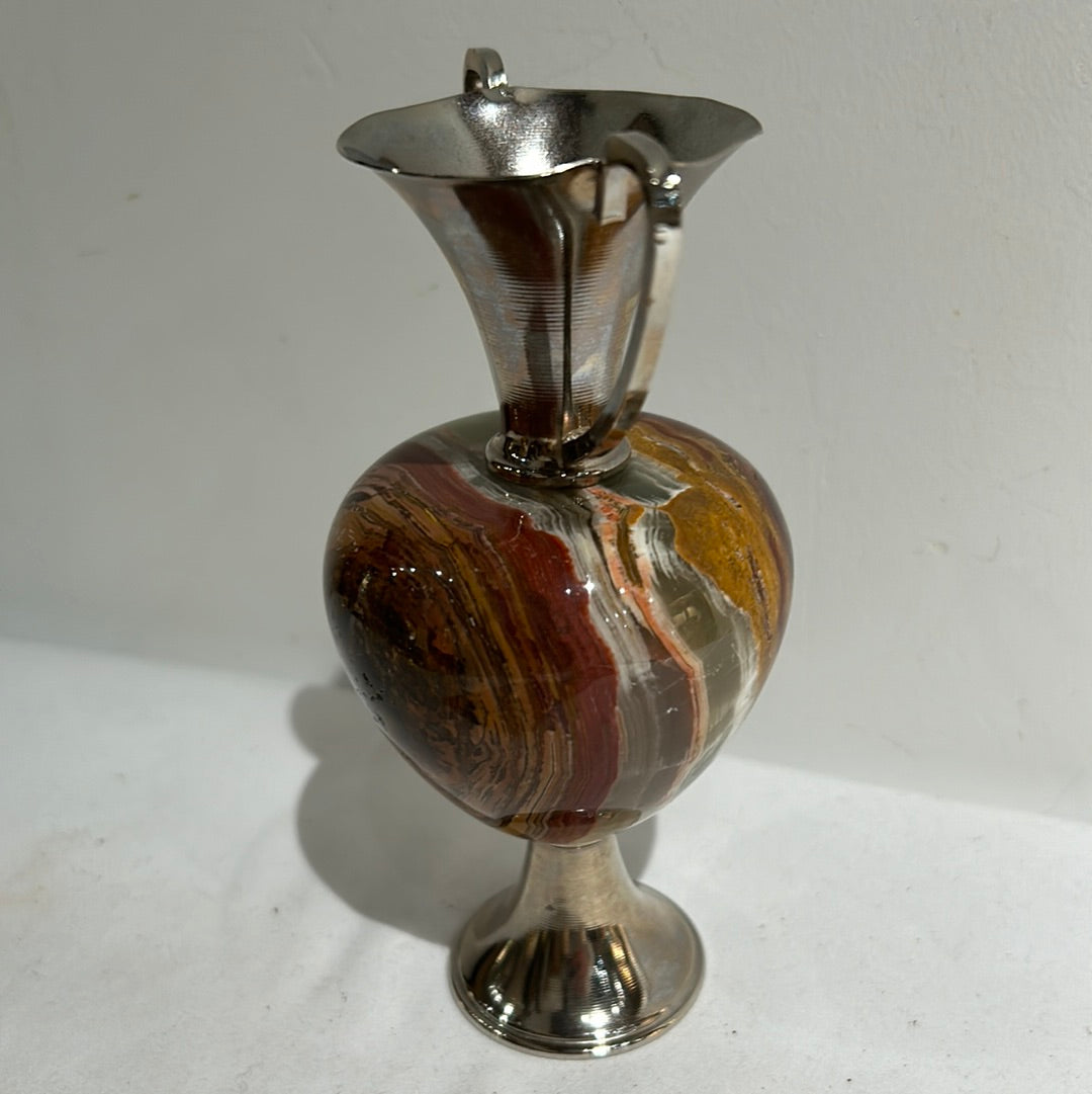 Onyx stone bud vase