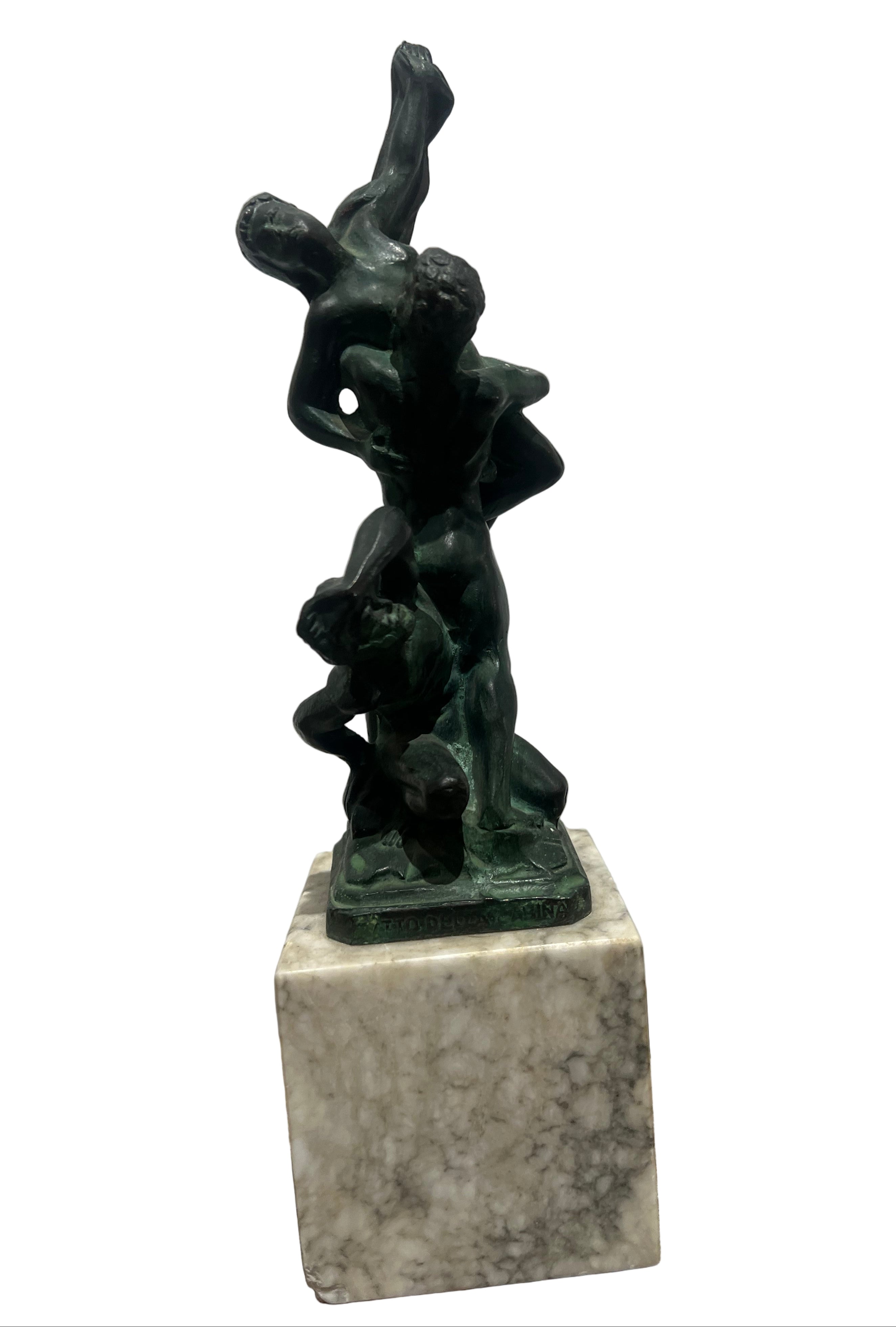 Vintage Statue Abduction of a Sabine Woman