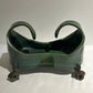 Vintage green footed vessel