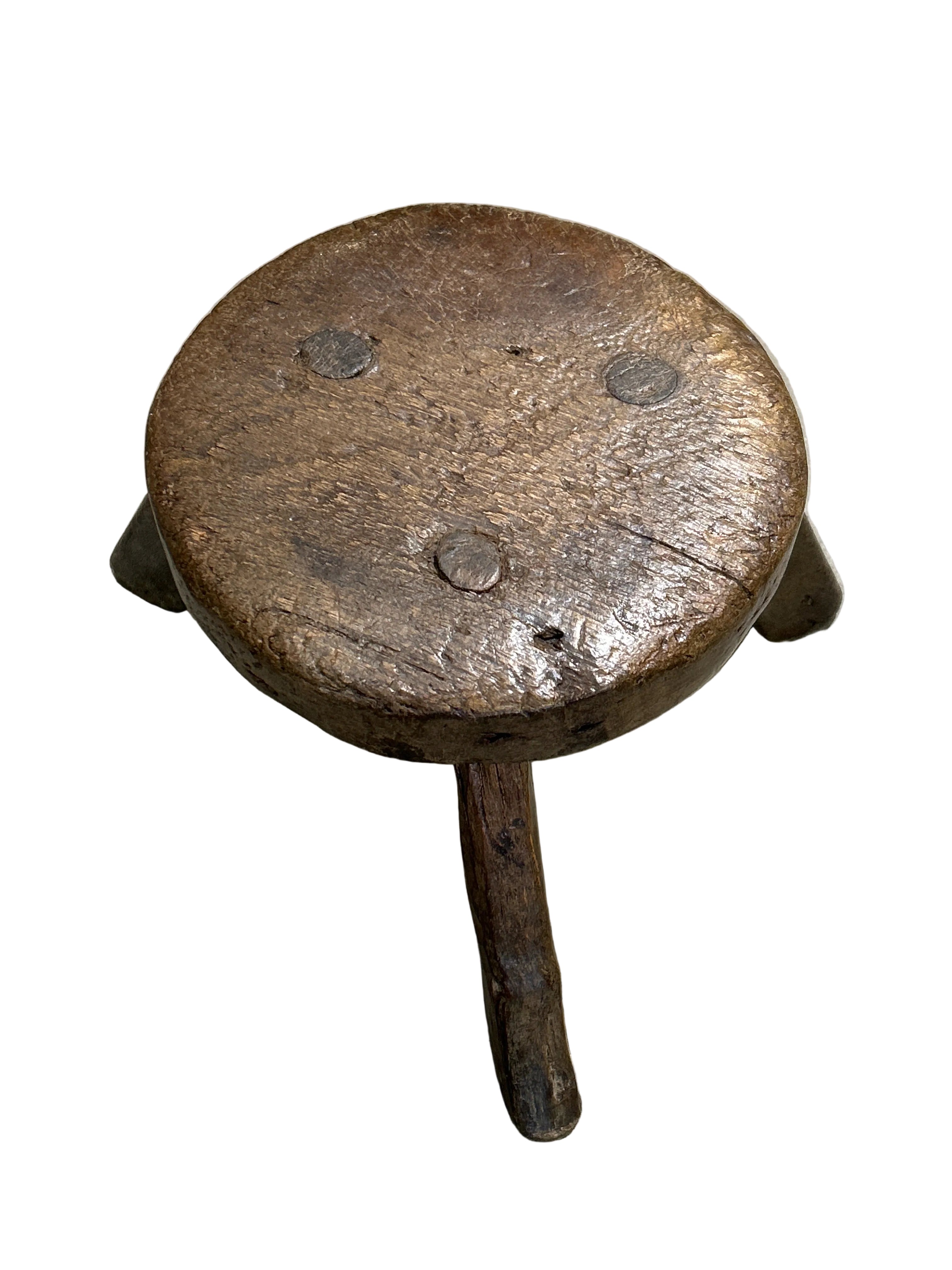ANTIQUE MILKING-STOOL.