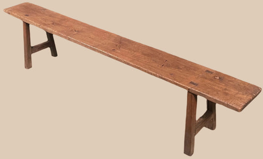 SINGLE SLAB TEAK HARDWOOD BENCH