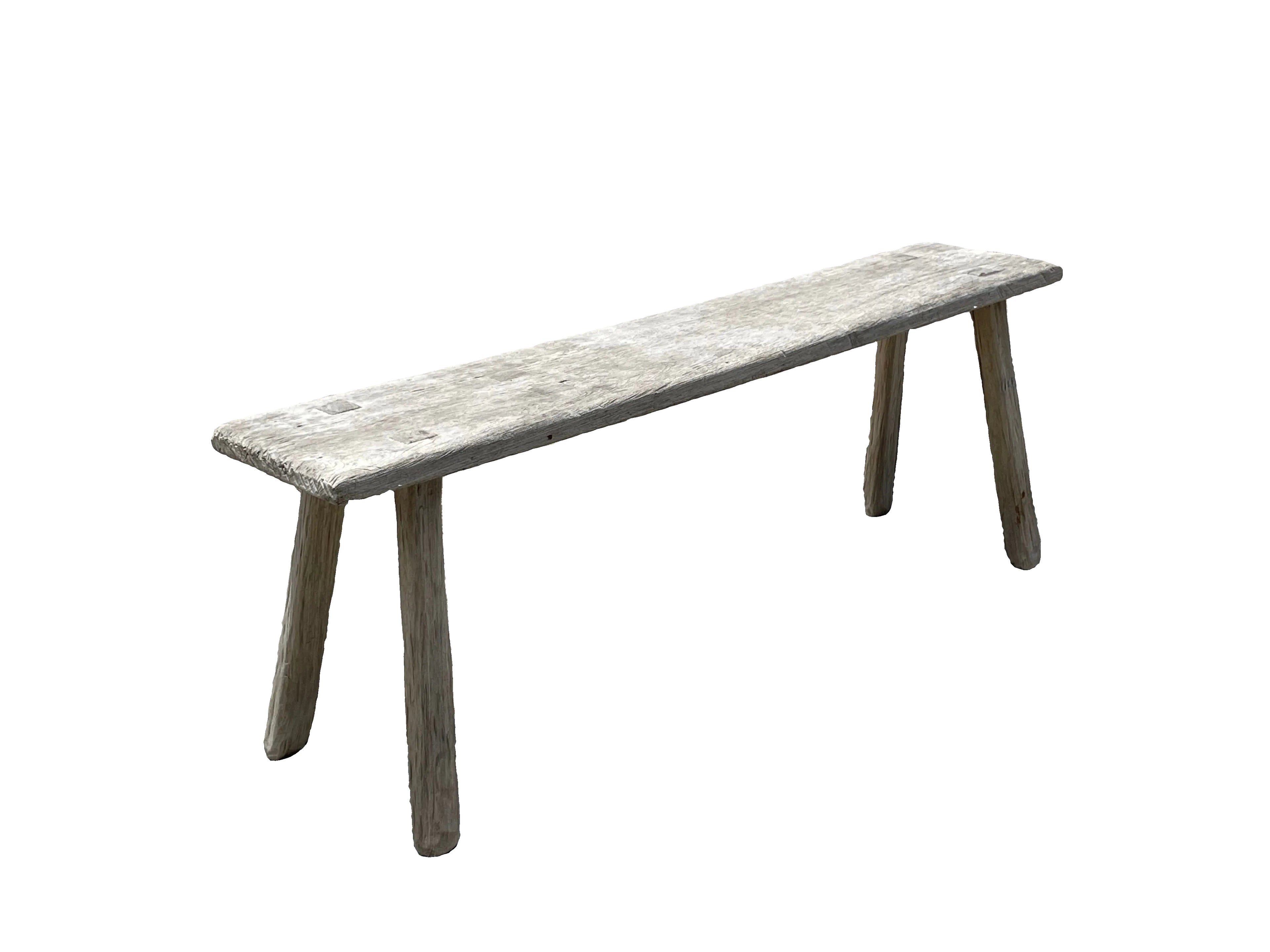 RURAL SINGLE SLAB BENCH.