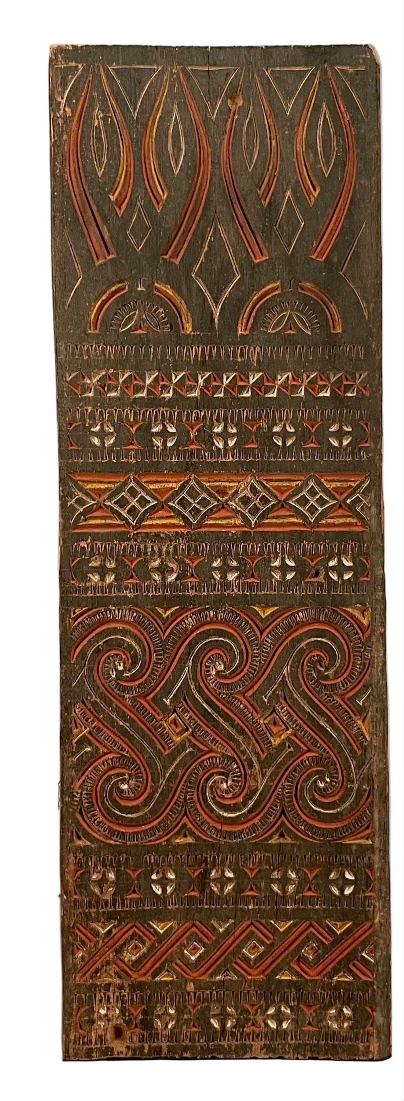 ANTIQUE TRIBAL ARCHITECTURAL PANEL.