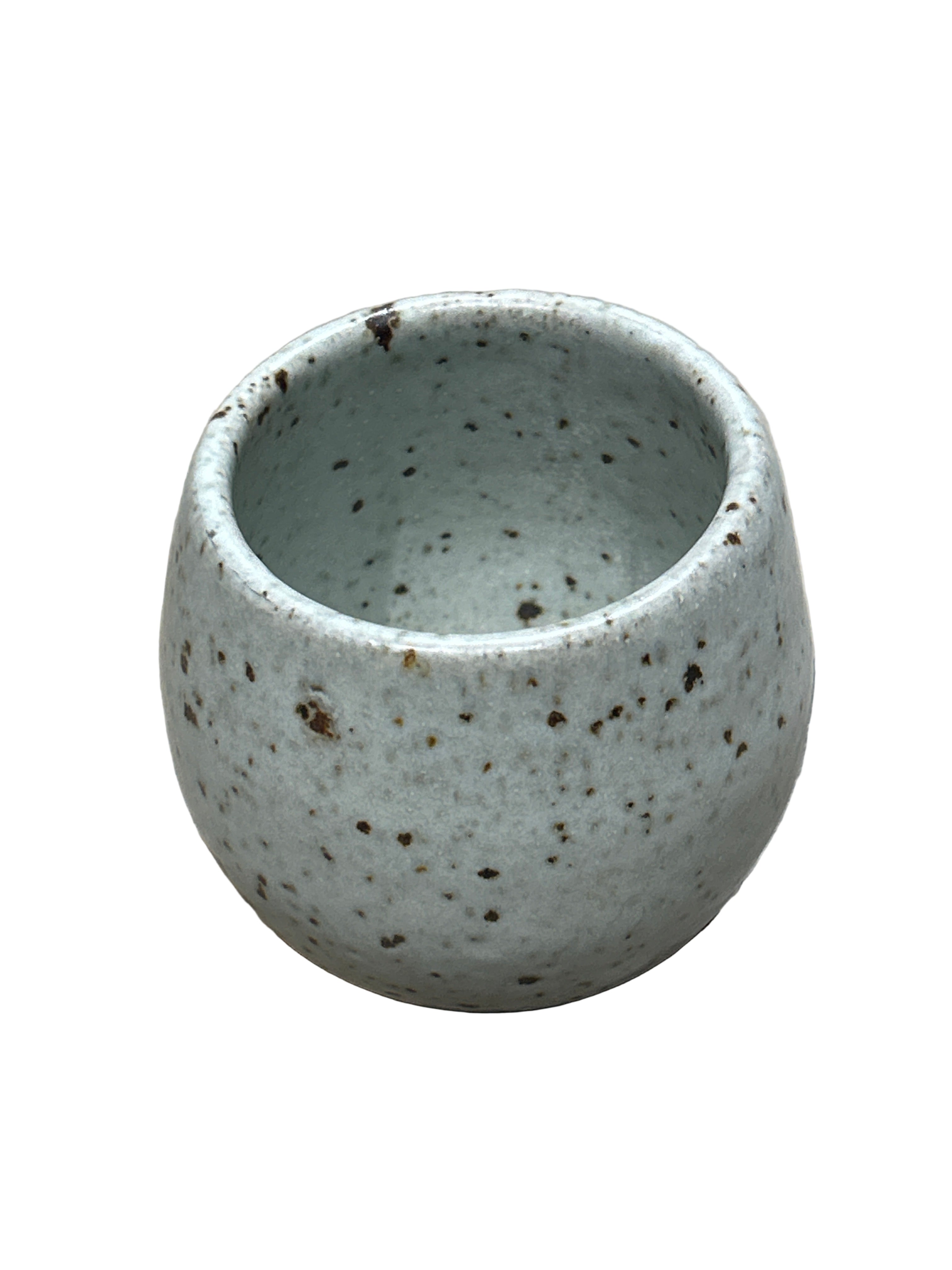 Vintage speckled stoneware cup