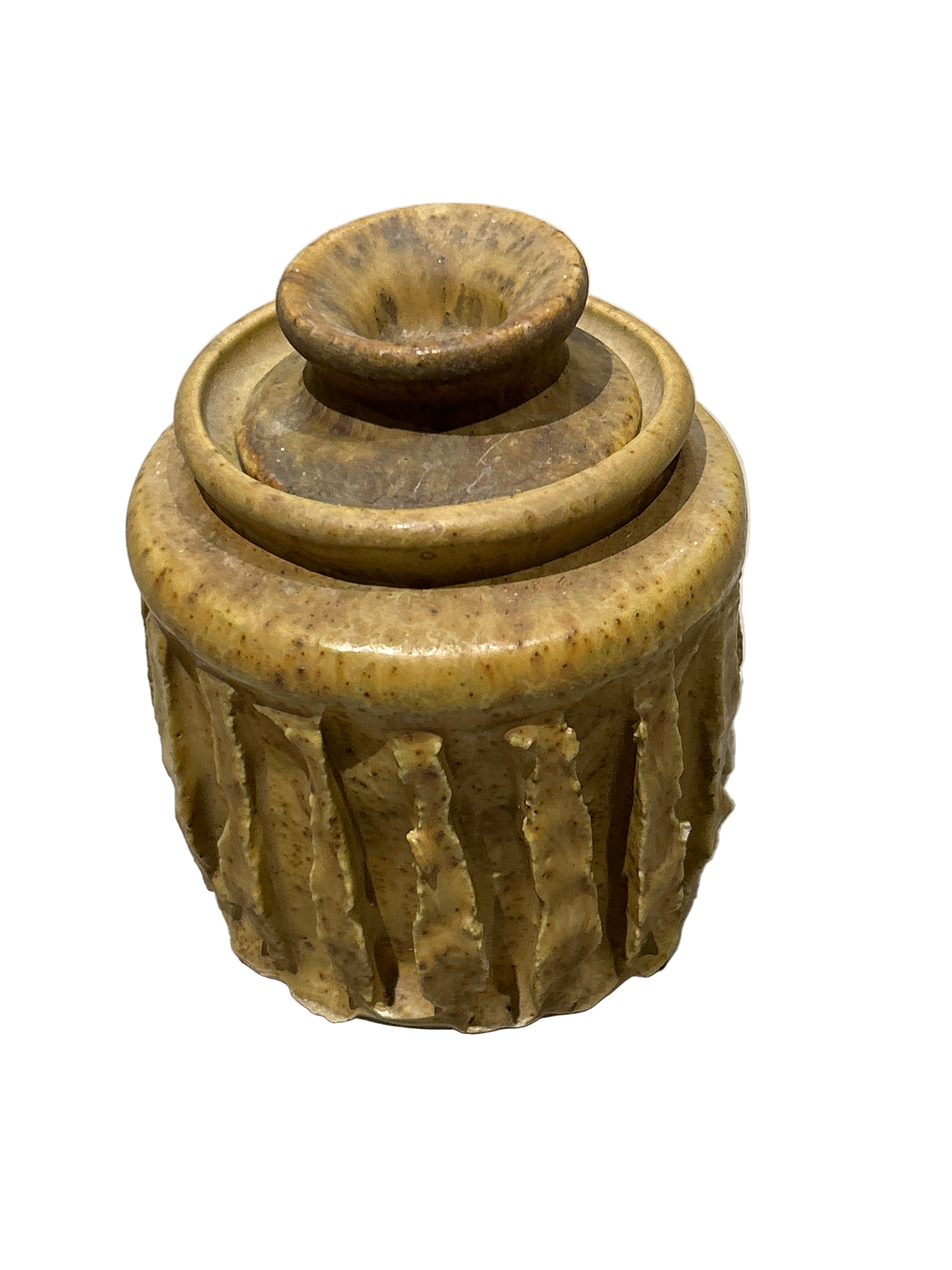 Vintage set of 4 stoneware jars