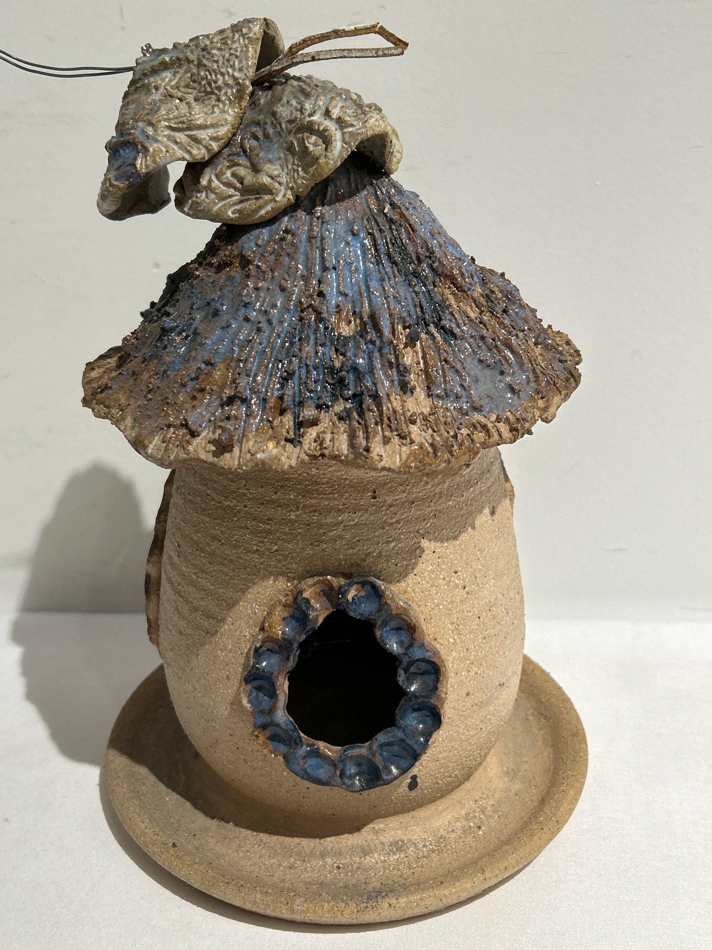 Vintage pottery bird house