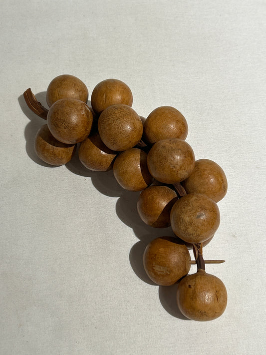 Vintage wooden grapes