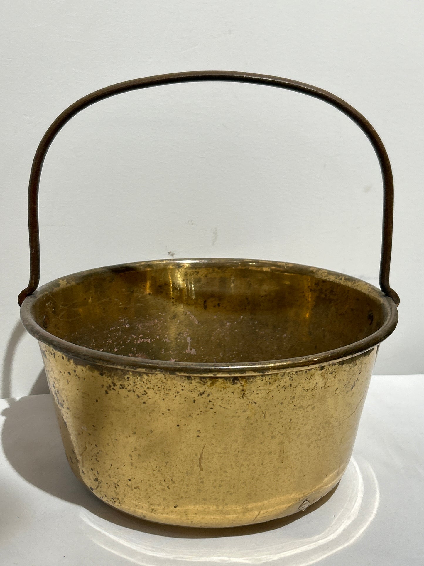 Vintage brass pail