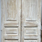 Vintage Egyptian Door, Antique White, Pair