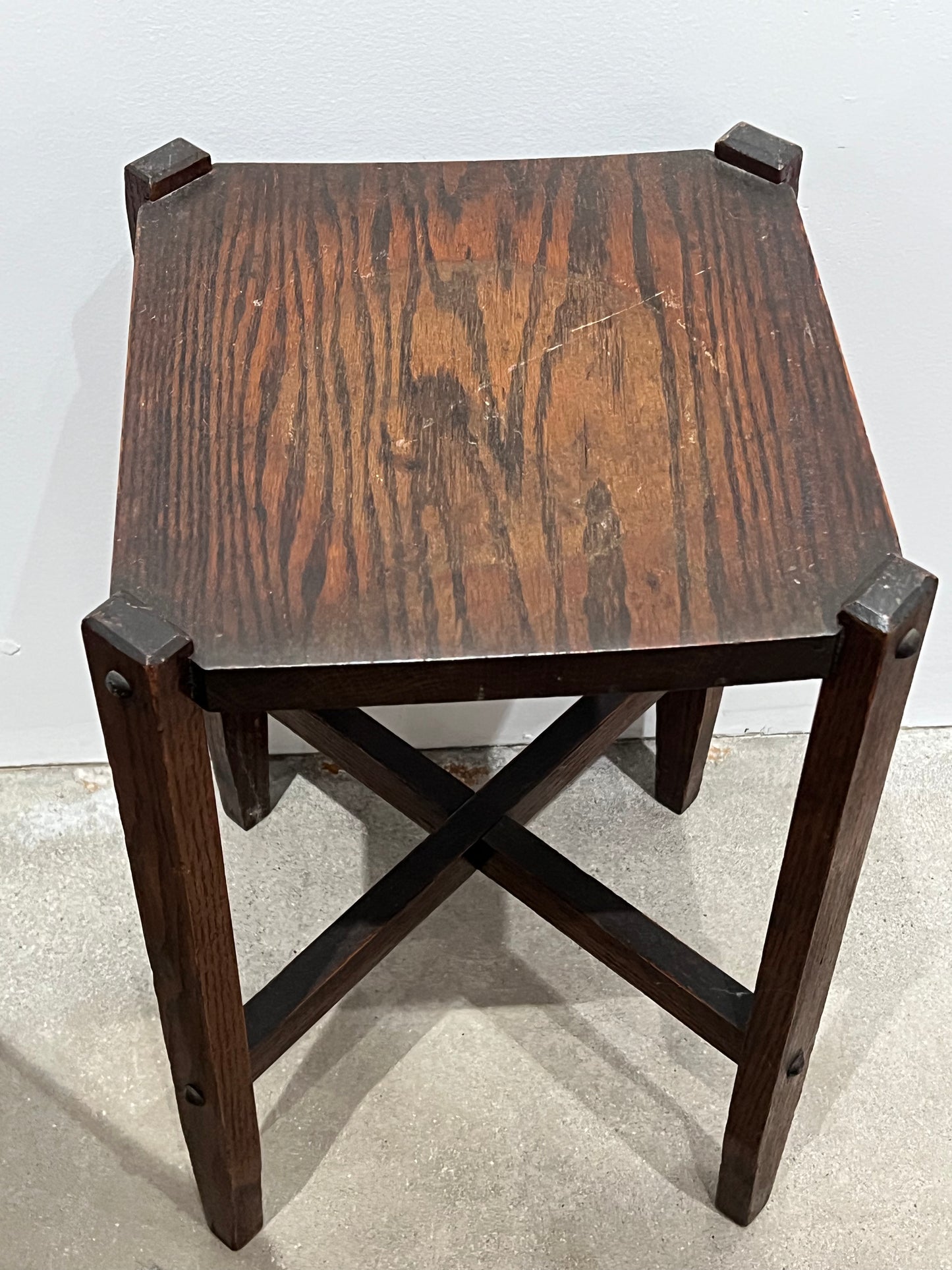 Small vintage wooden end table