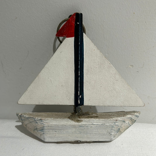 Vintage sailboat ornament