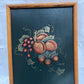 Wooden frame fruit art