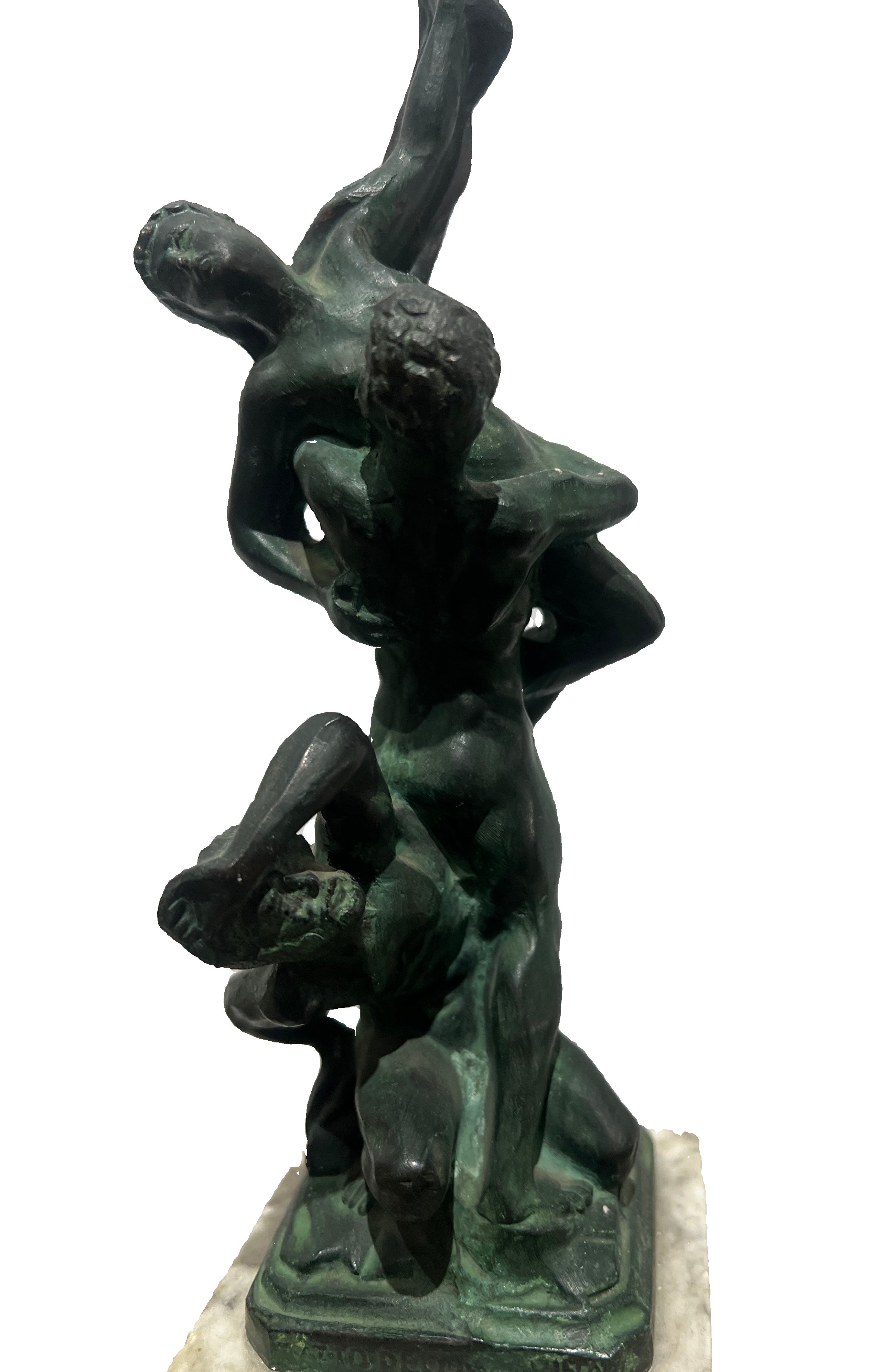 Vintage Statue Abduction of a Sabine Woman