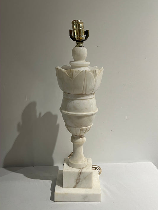 White marble lamp