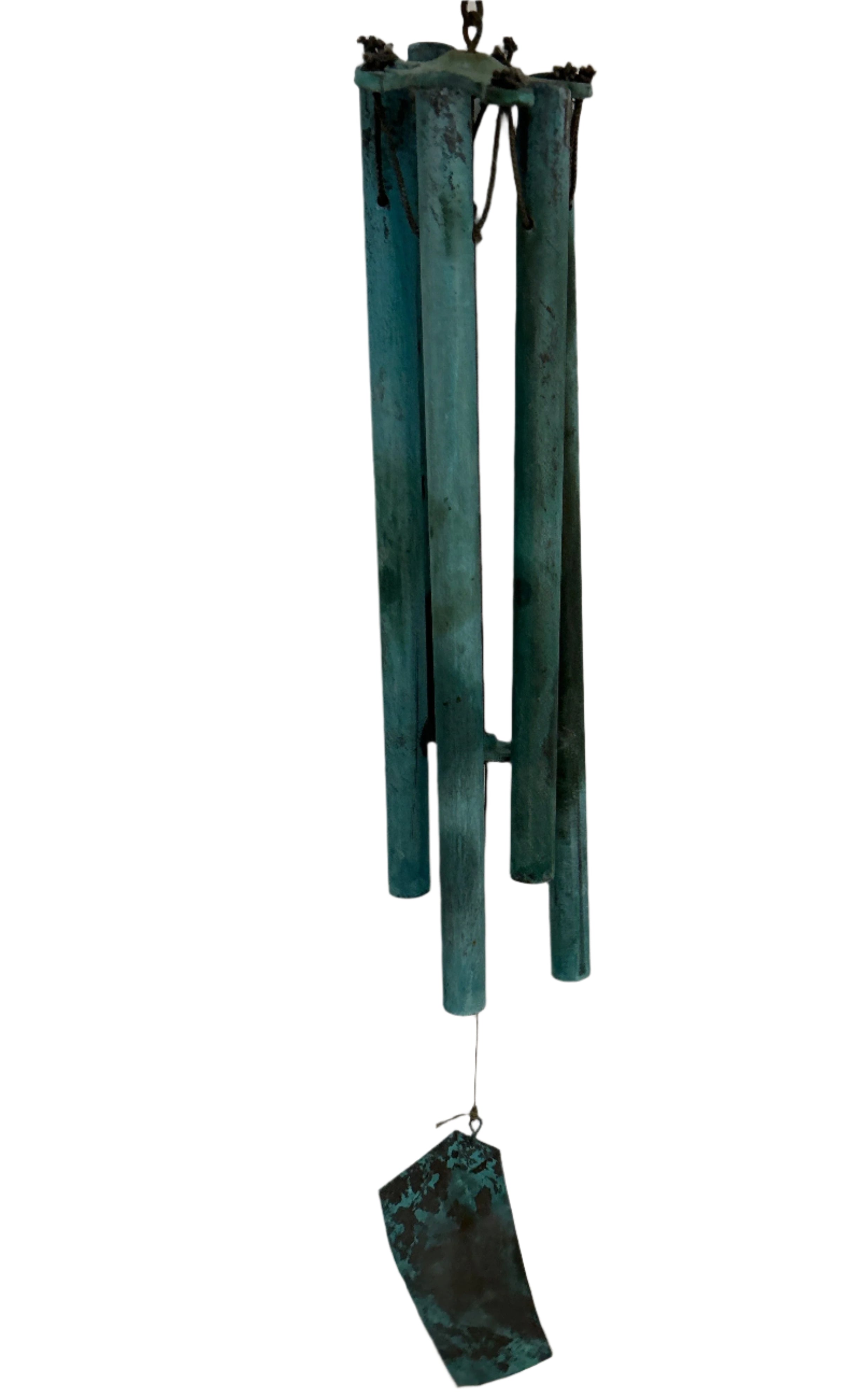 Vintage patina'd wind chime