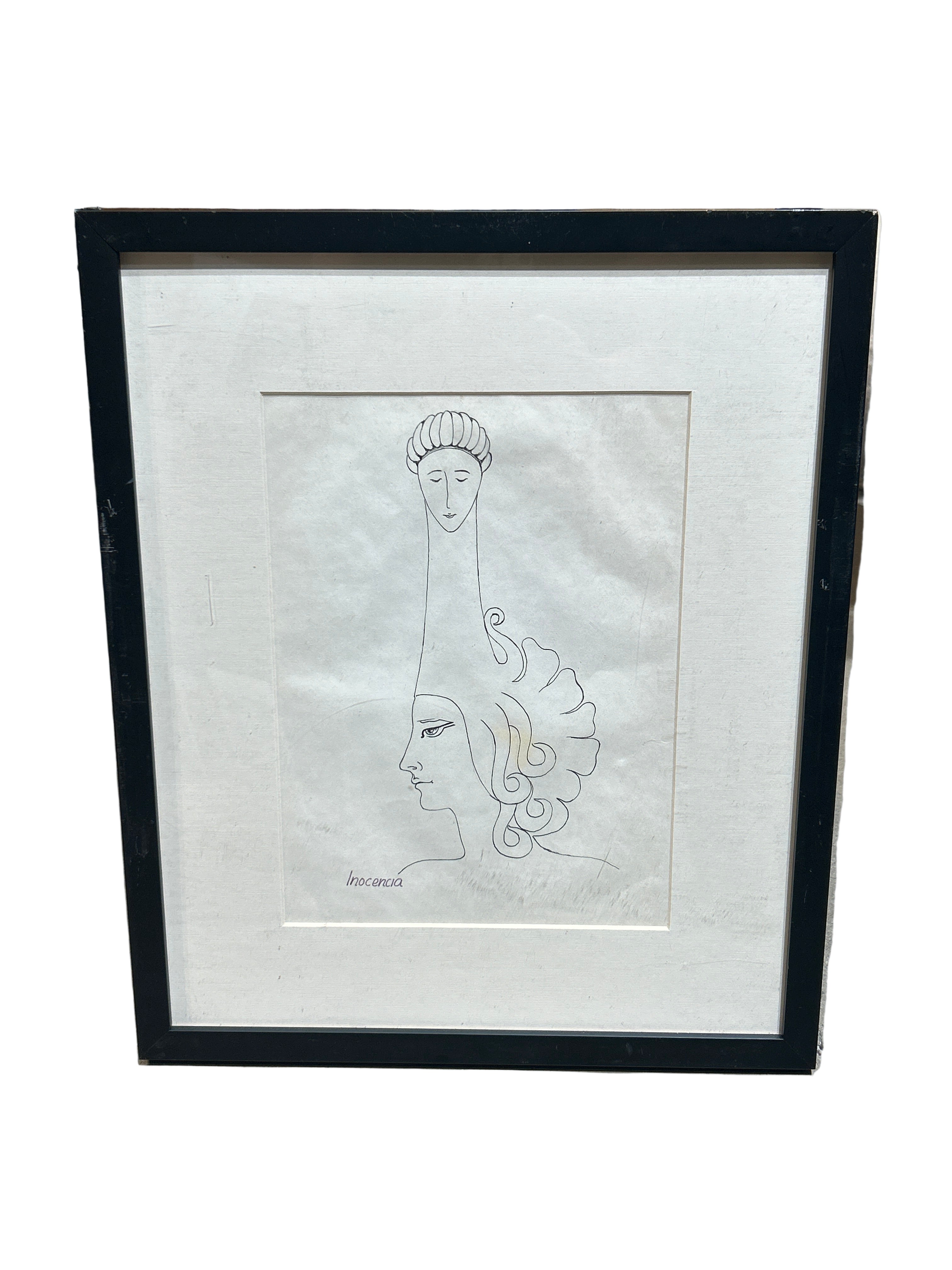 Vintage Drawing "Inocenscia"