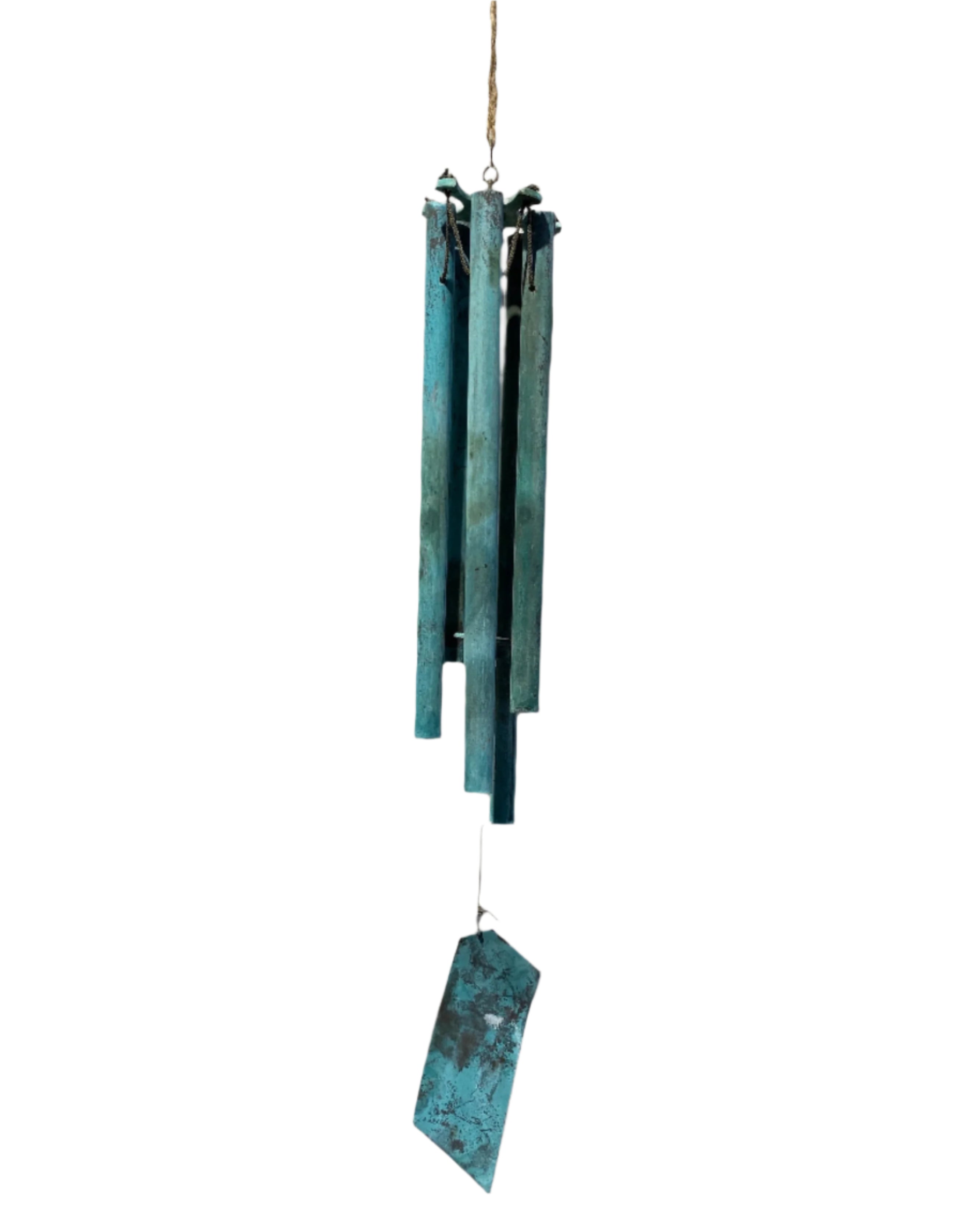 Vintage patina'd wind chime