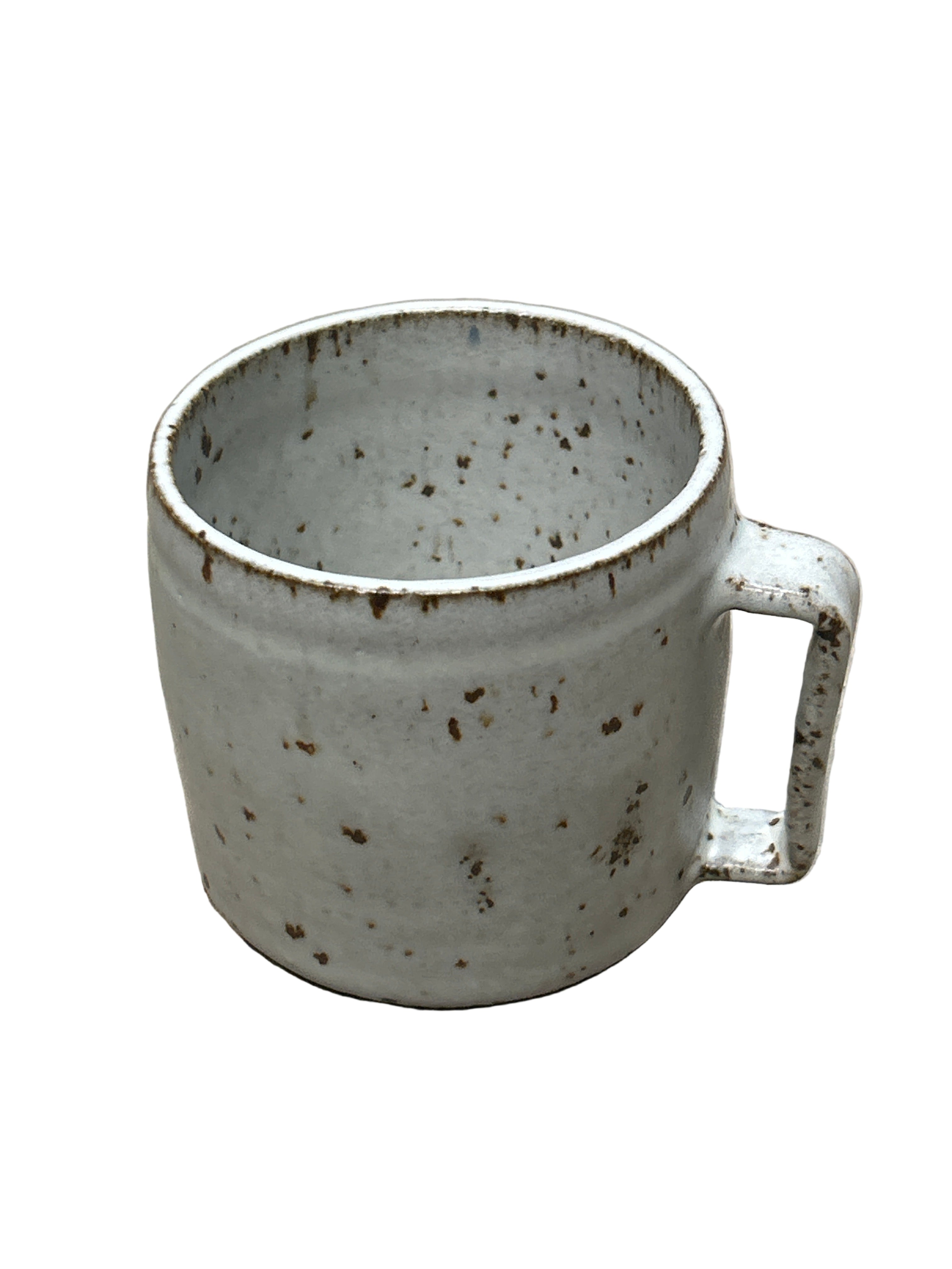 Vintage speckled stoneware mug