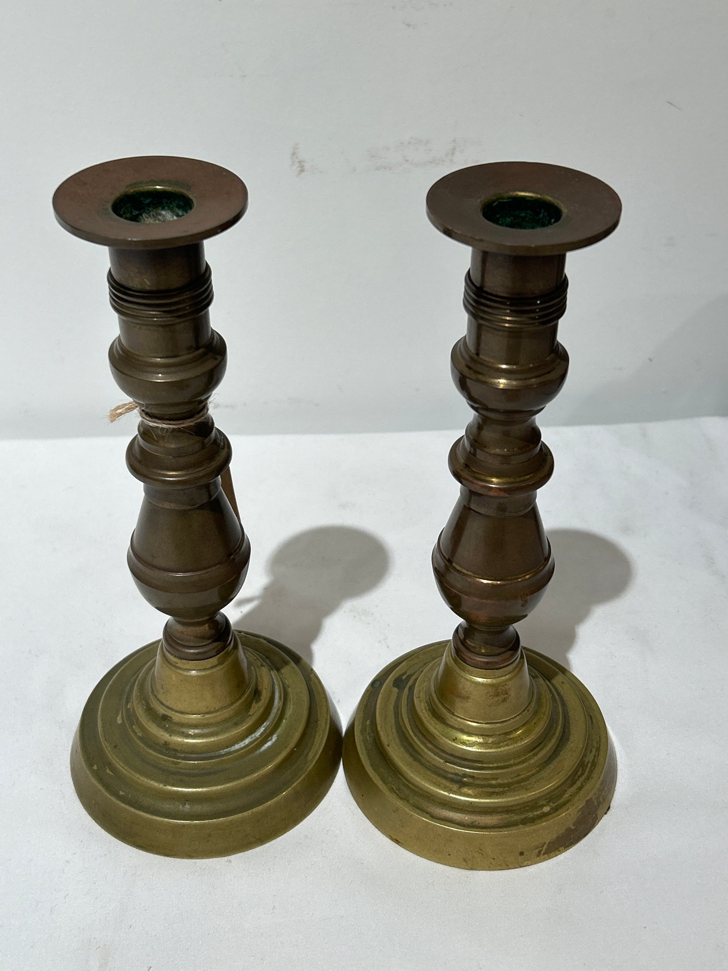 Pair of Brass Candleholders