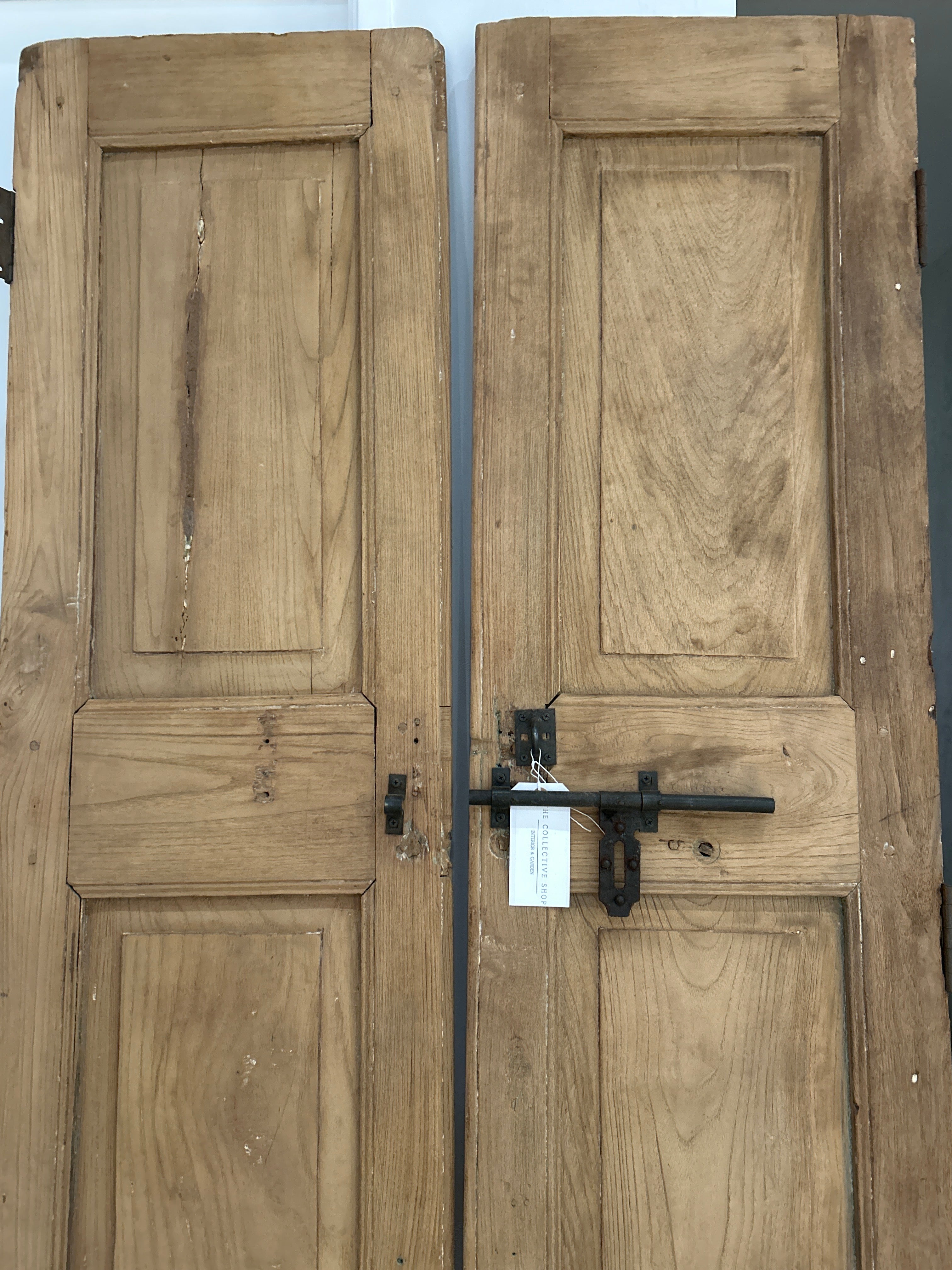 Wooden Door Pair Bleached