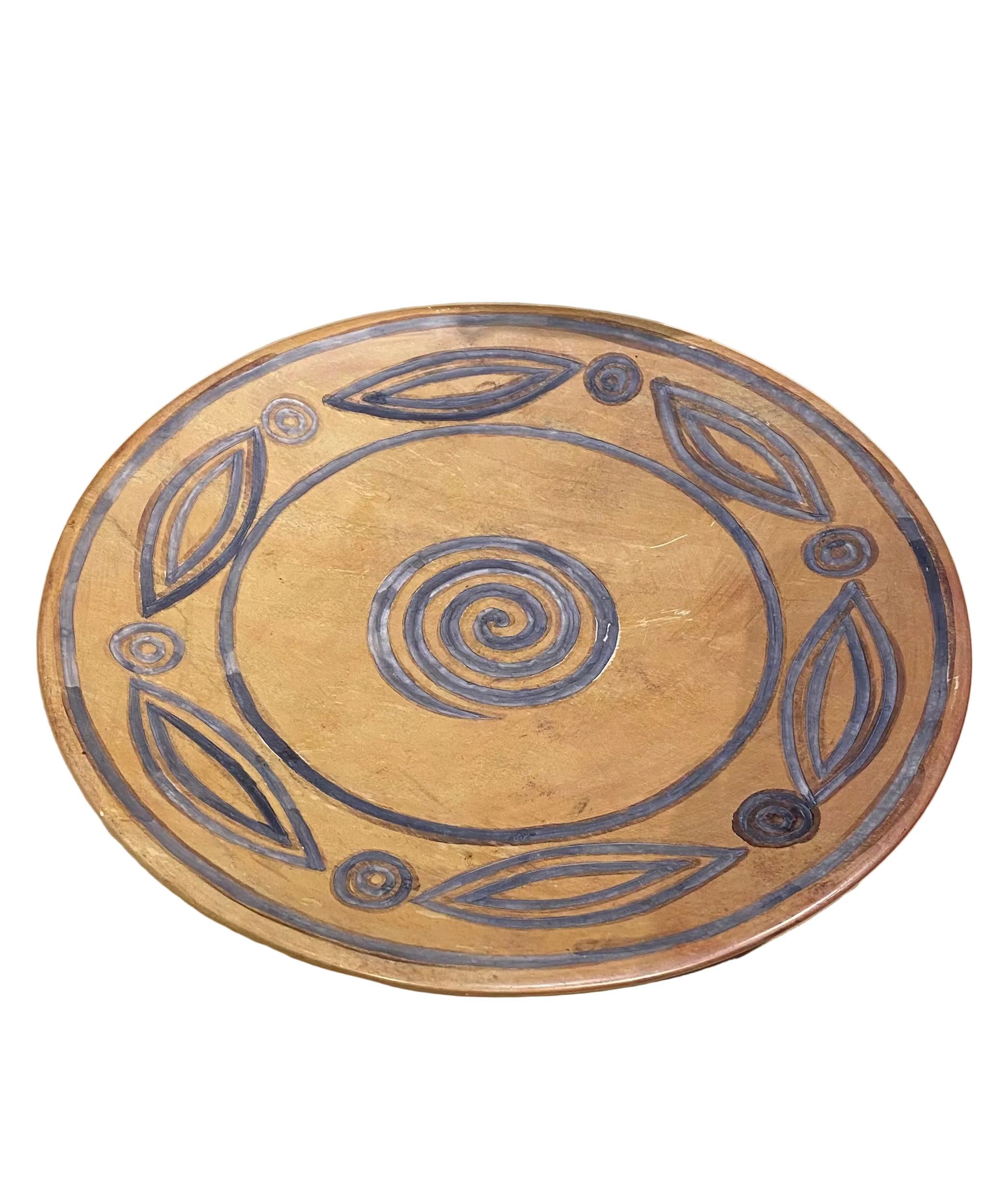Vintage Etched Spiral Plate