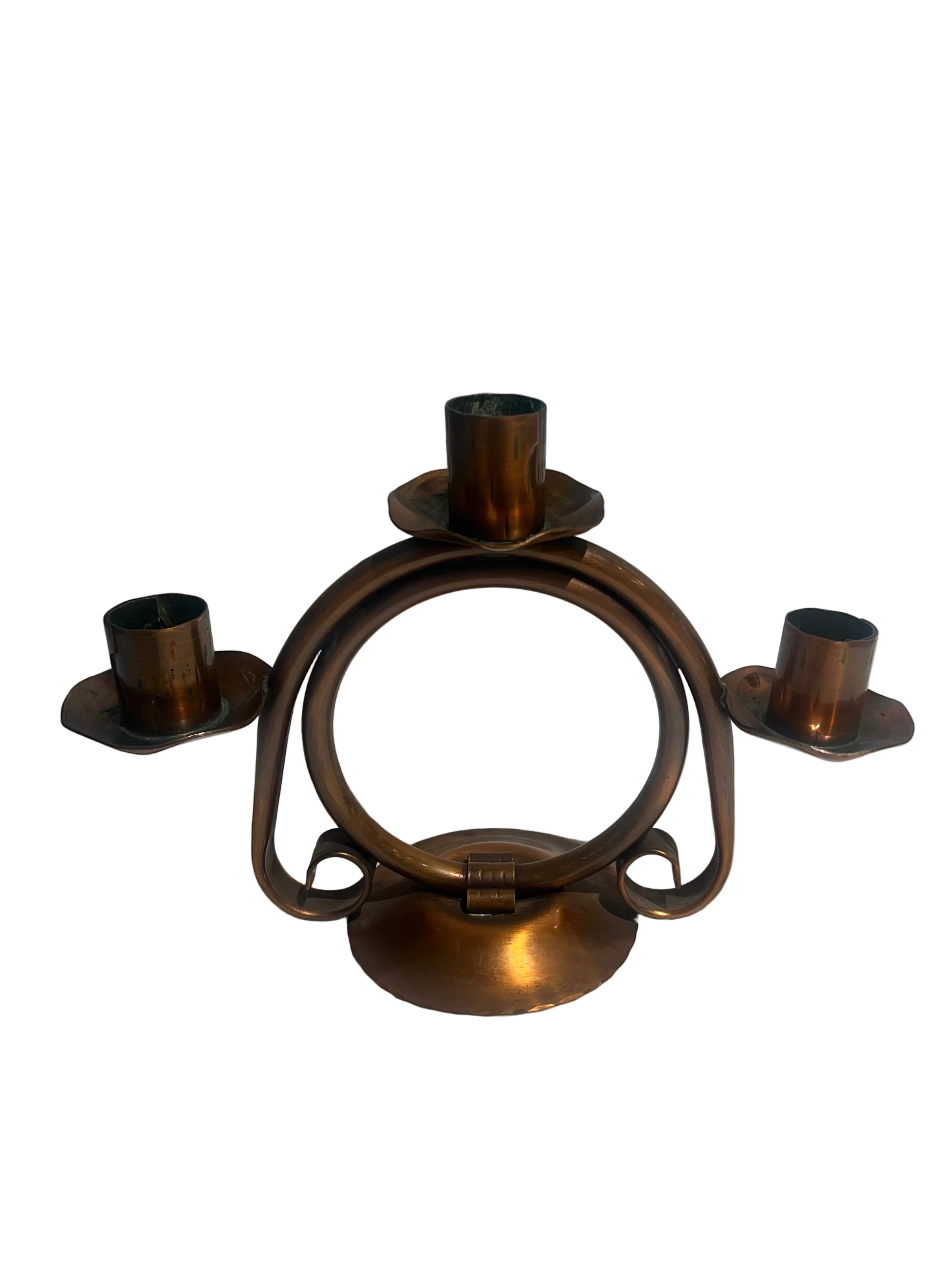 Vintage copper candle holder