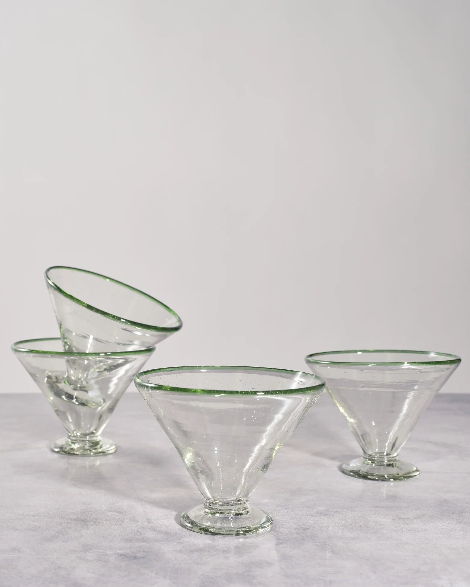 Green Rim Margarita Glass | Glassware Cocktail