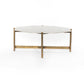 Adair Coffee Table Polished White Marble