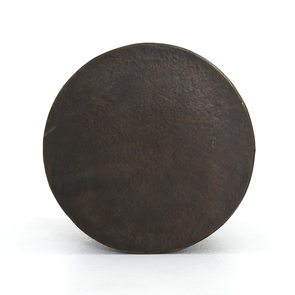 Trello Drum End Table Textured Brass