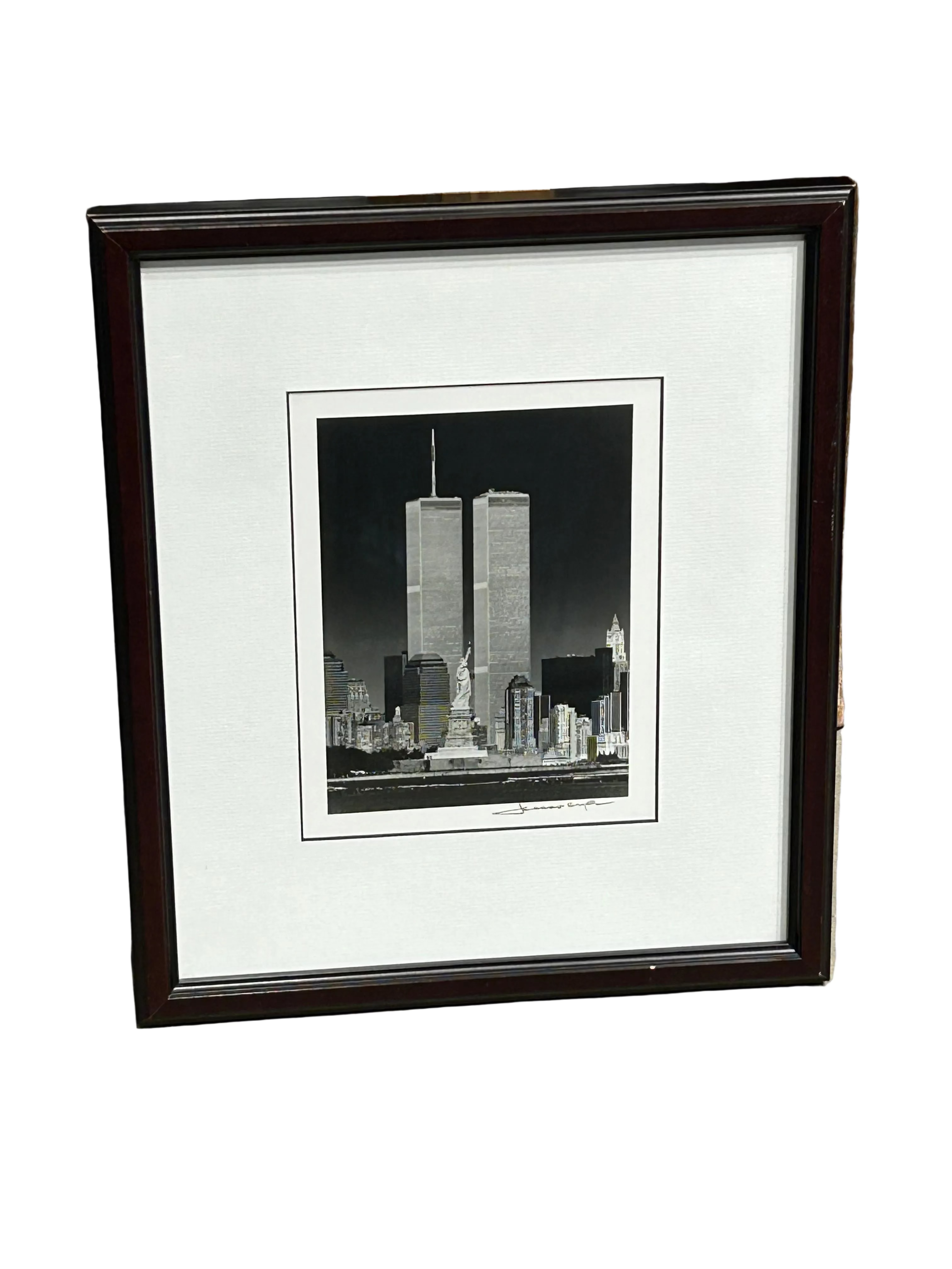 Vintage NYC Twin Towers print