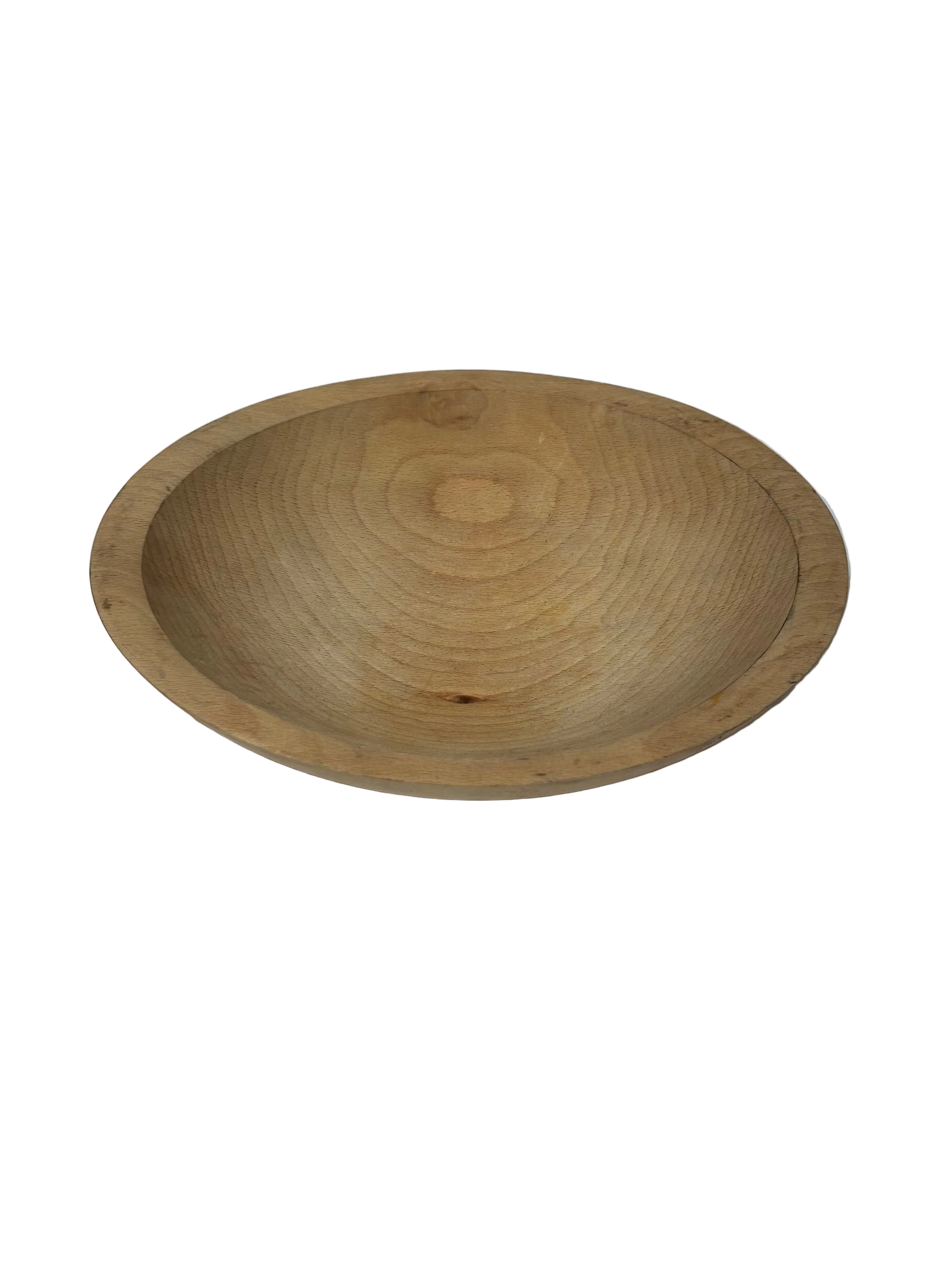 Vintage unfinished maple wood bowl