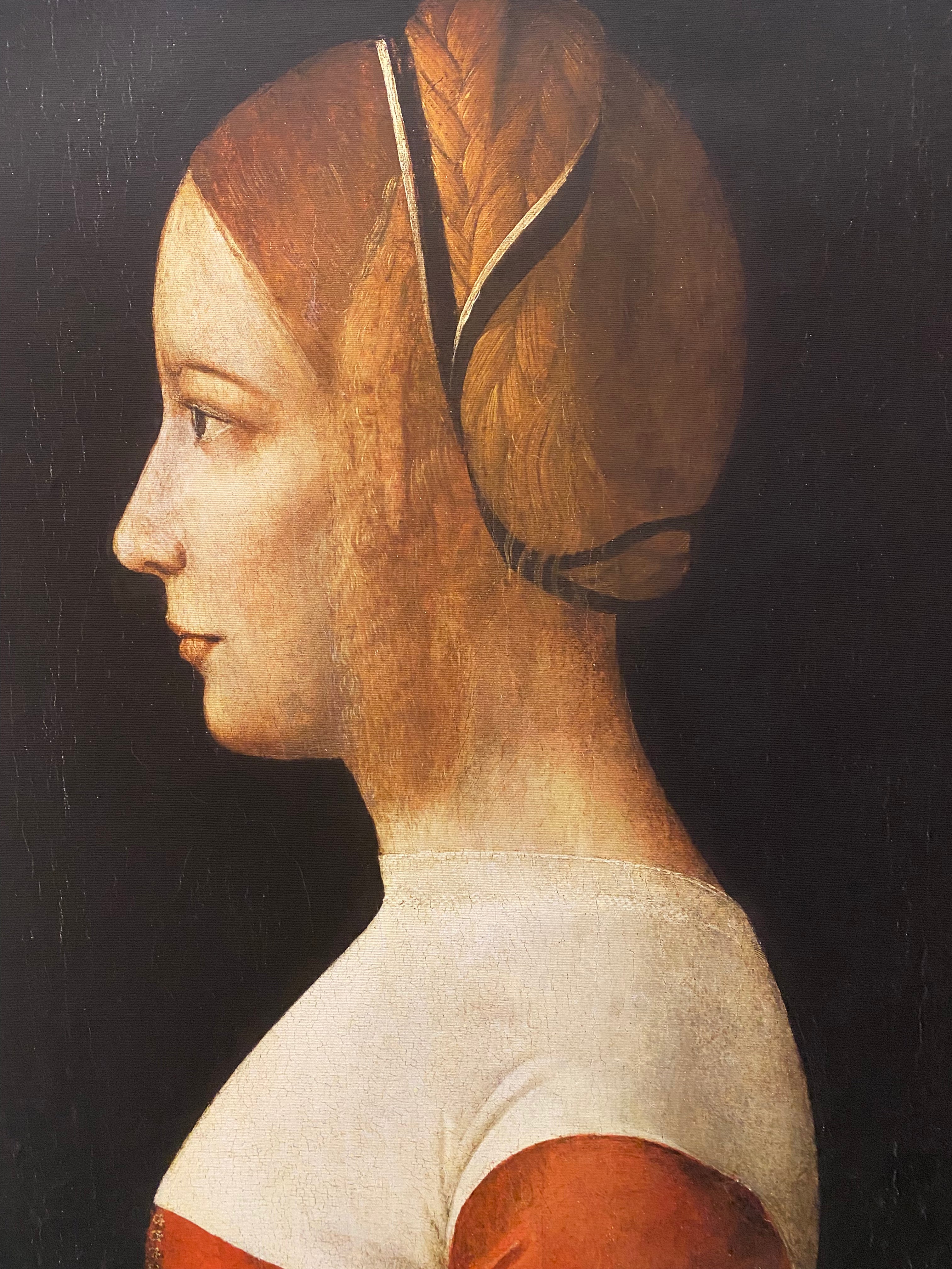 Portrait of a woman canvas print