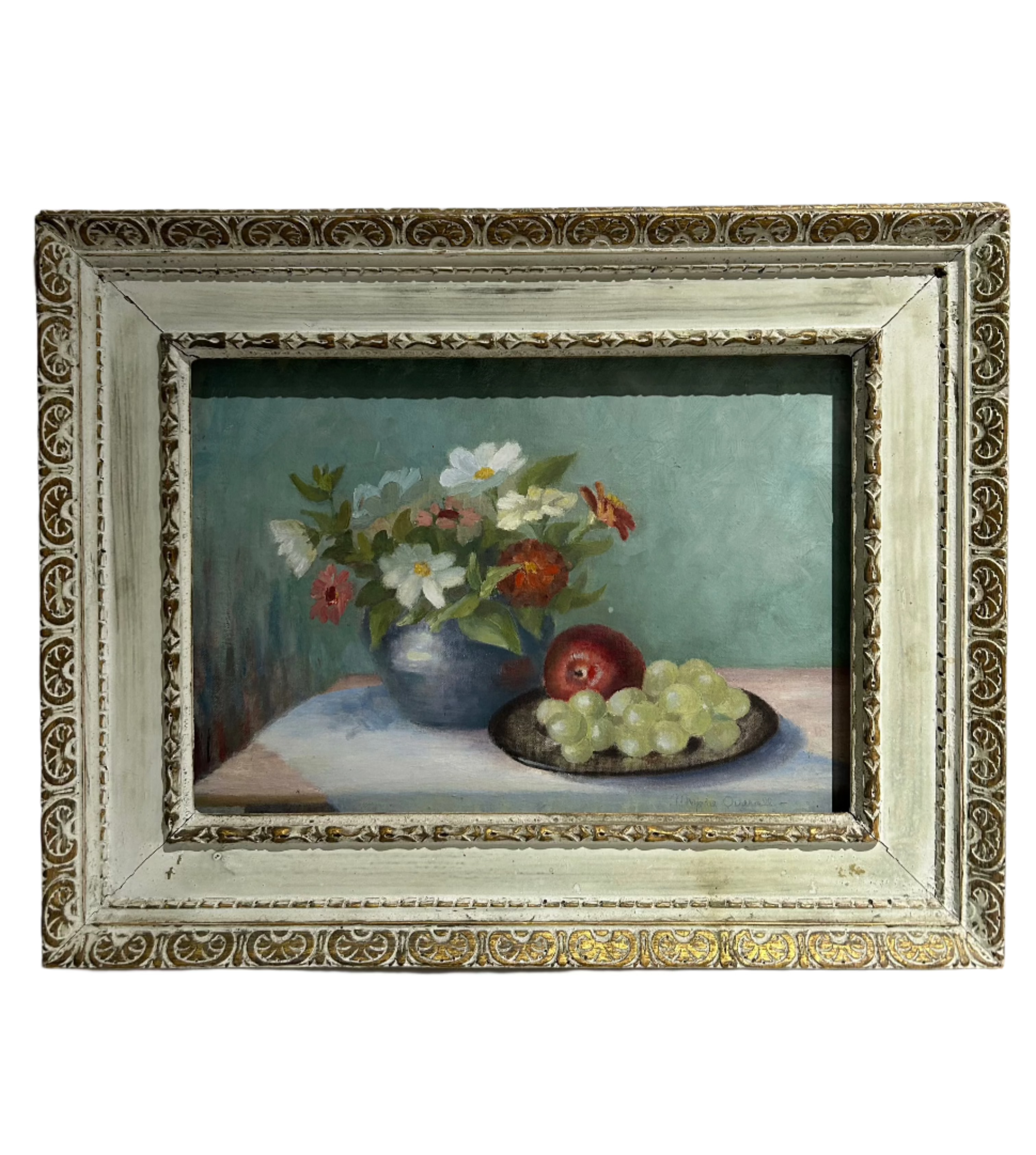 Vintage oil painting signed