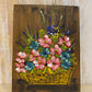 Vintage Artist board flowers