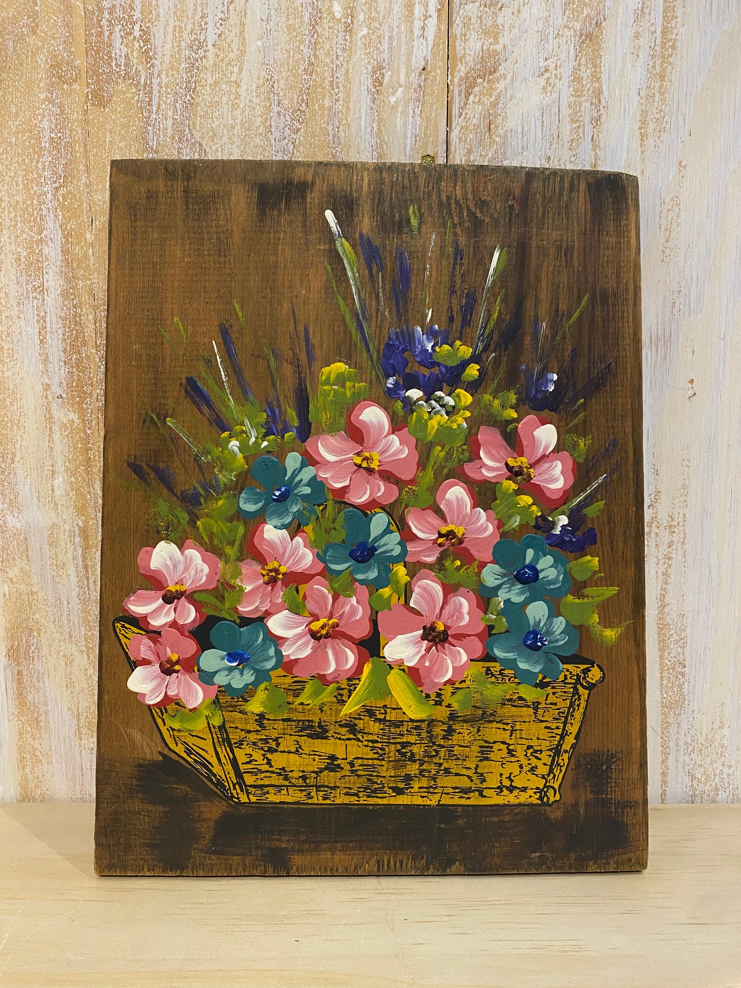 Vintage Artist board flowers
