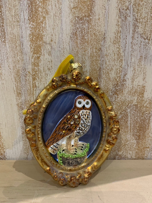 Victorian owl ornament