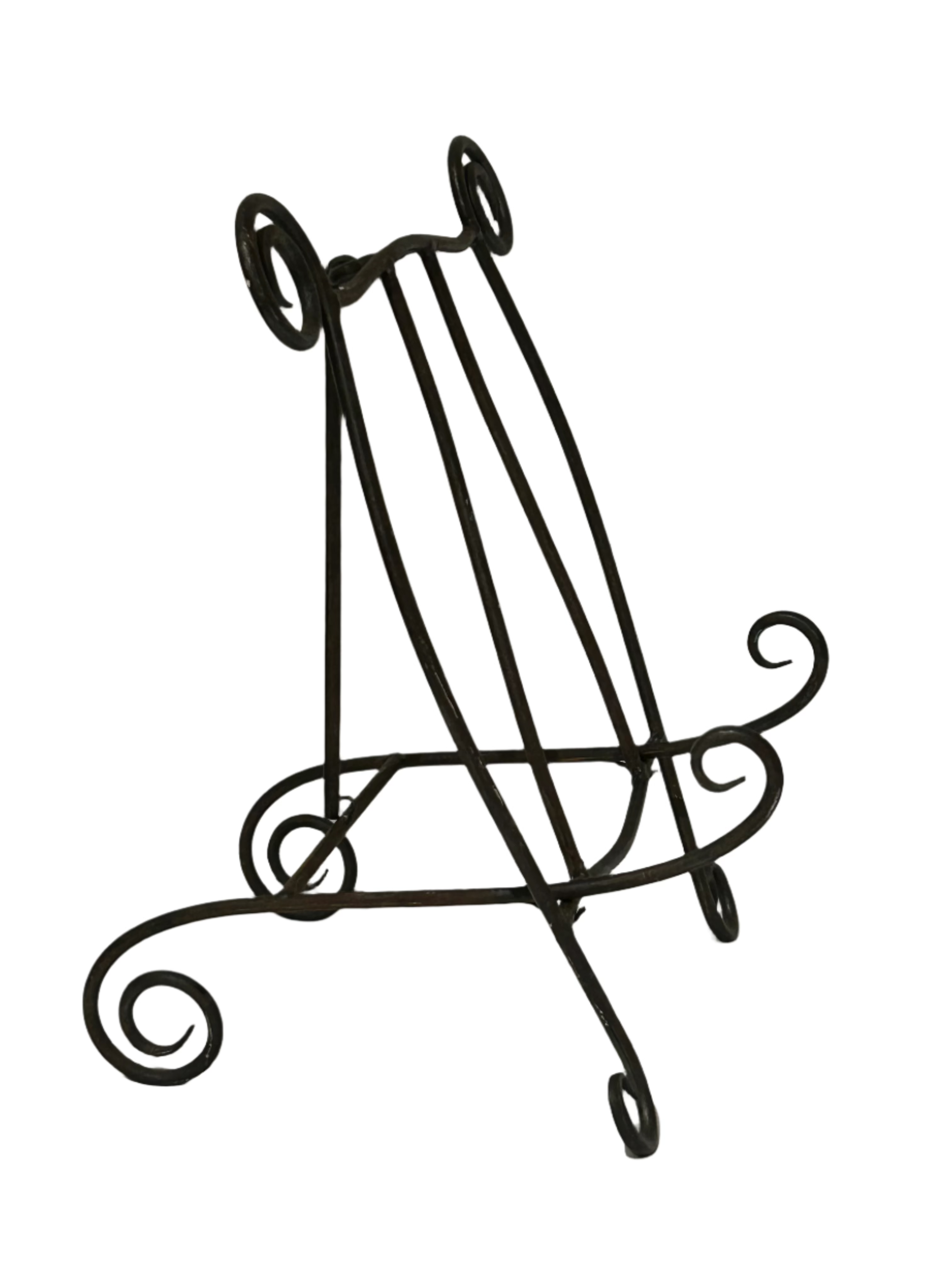 Vintage adjustable iron easel