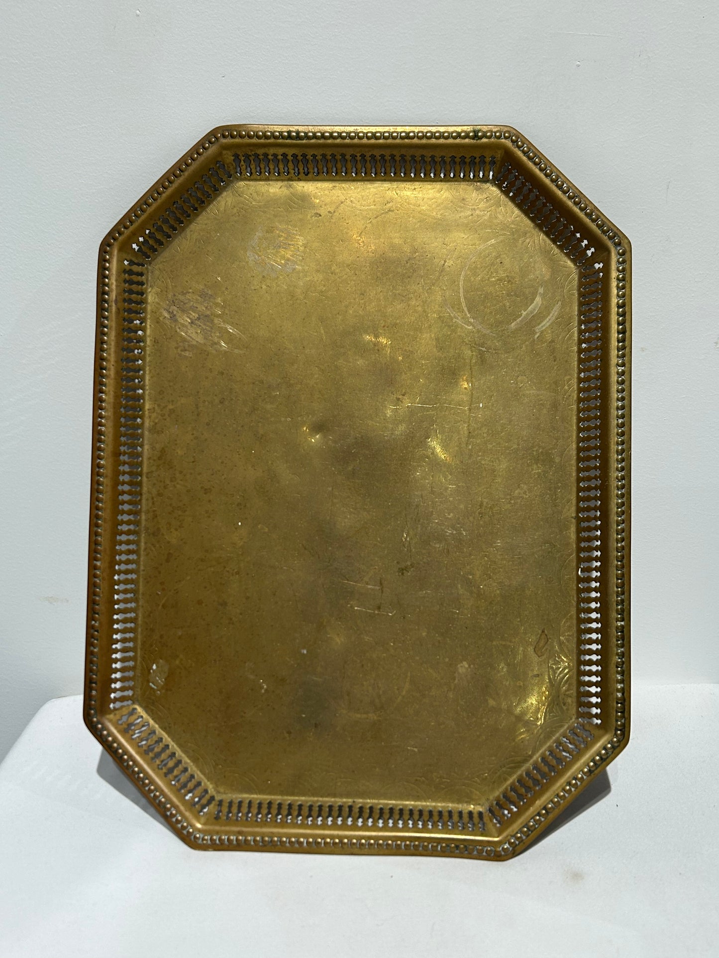 Vintage brass tray