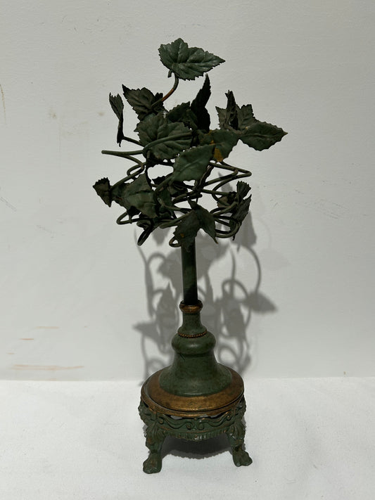 Vintage green leaf statue