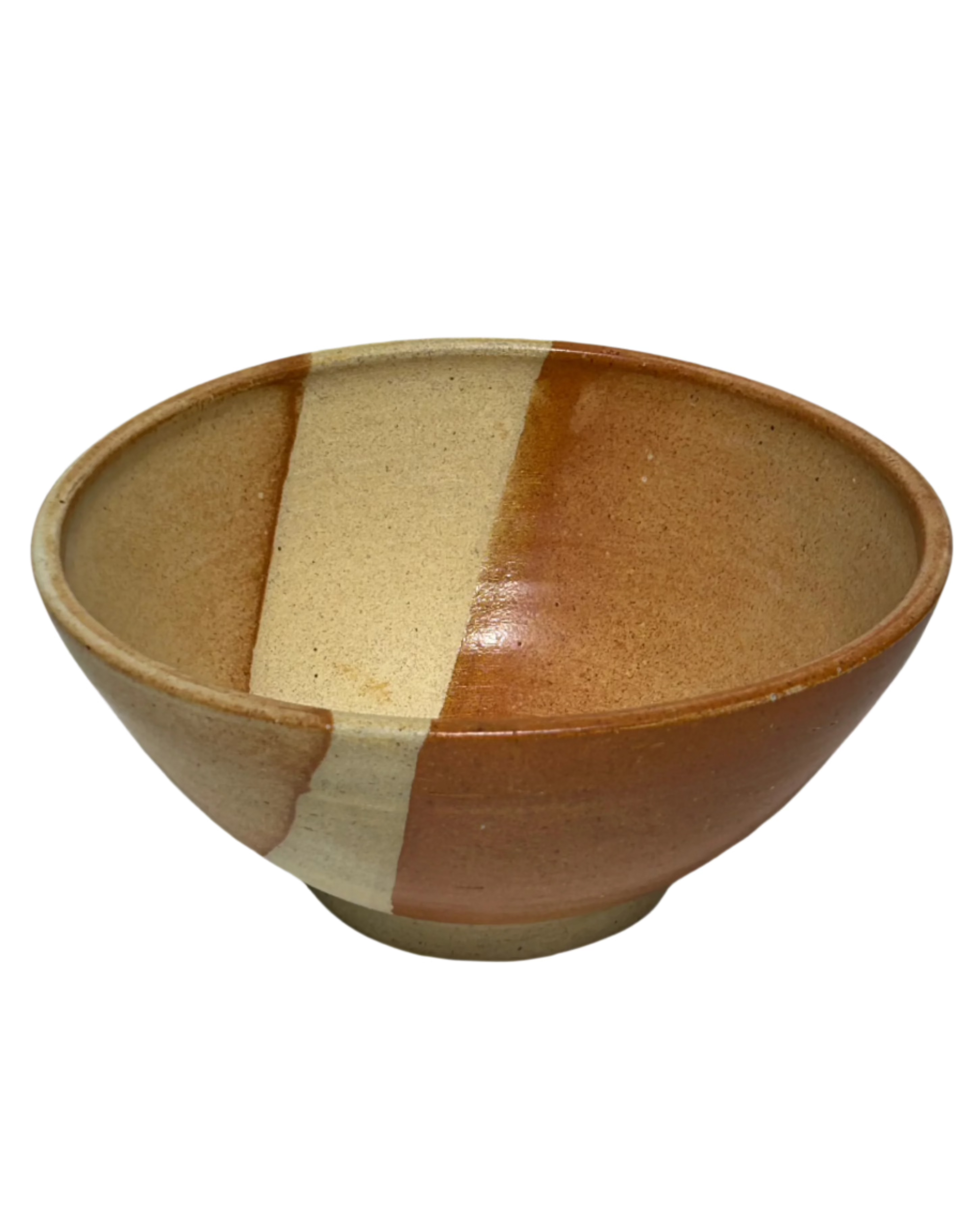 Vintage orange ceramic bowl