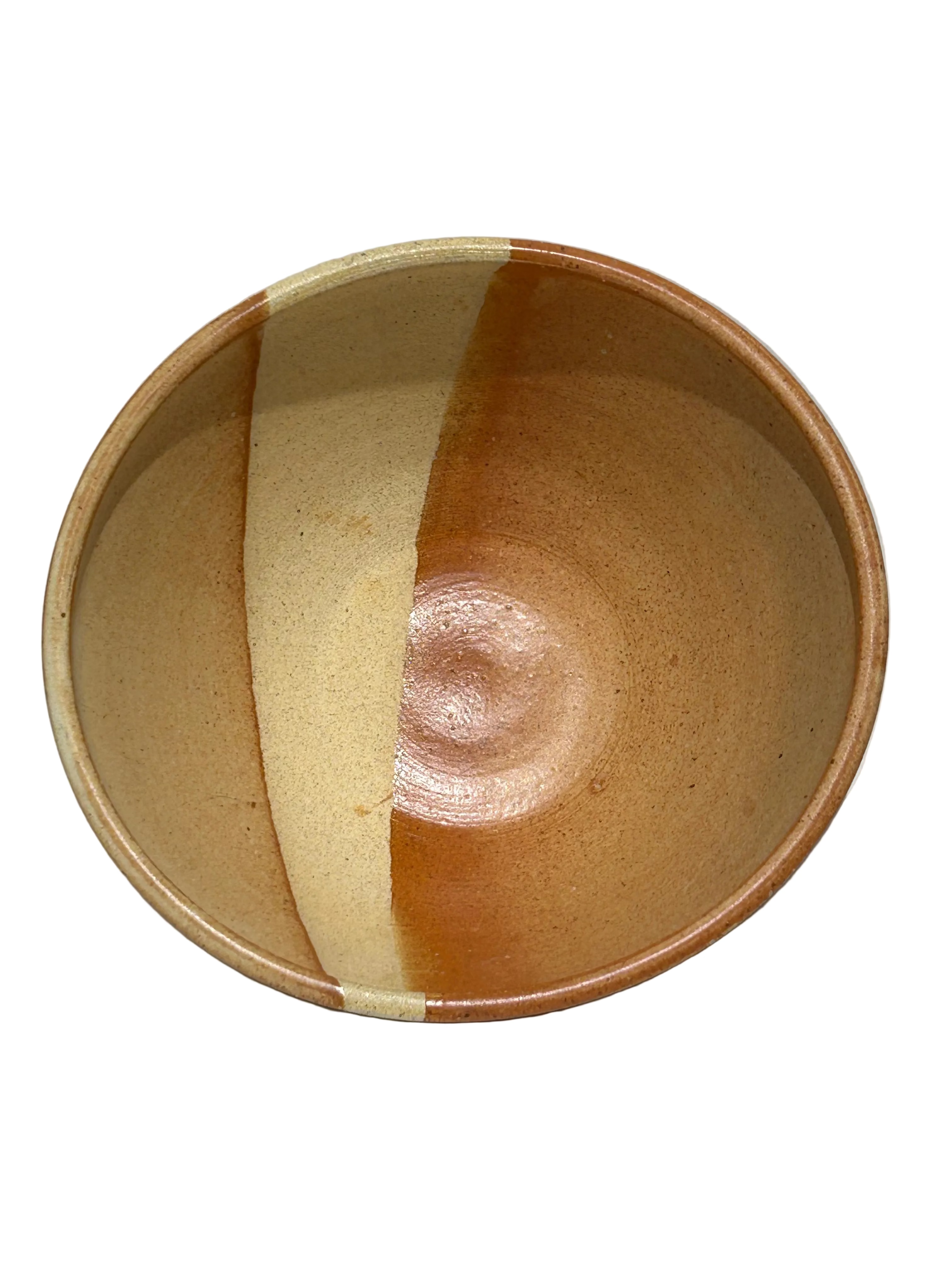 Vintage orange ceramic bowl