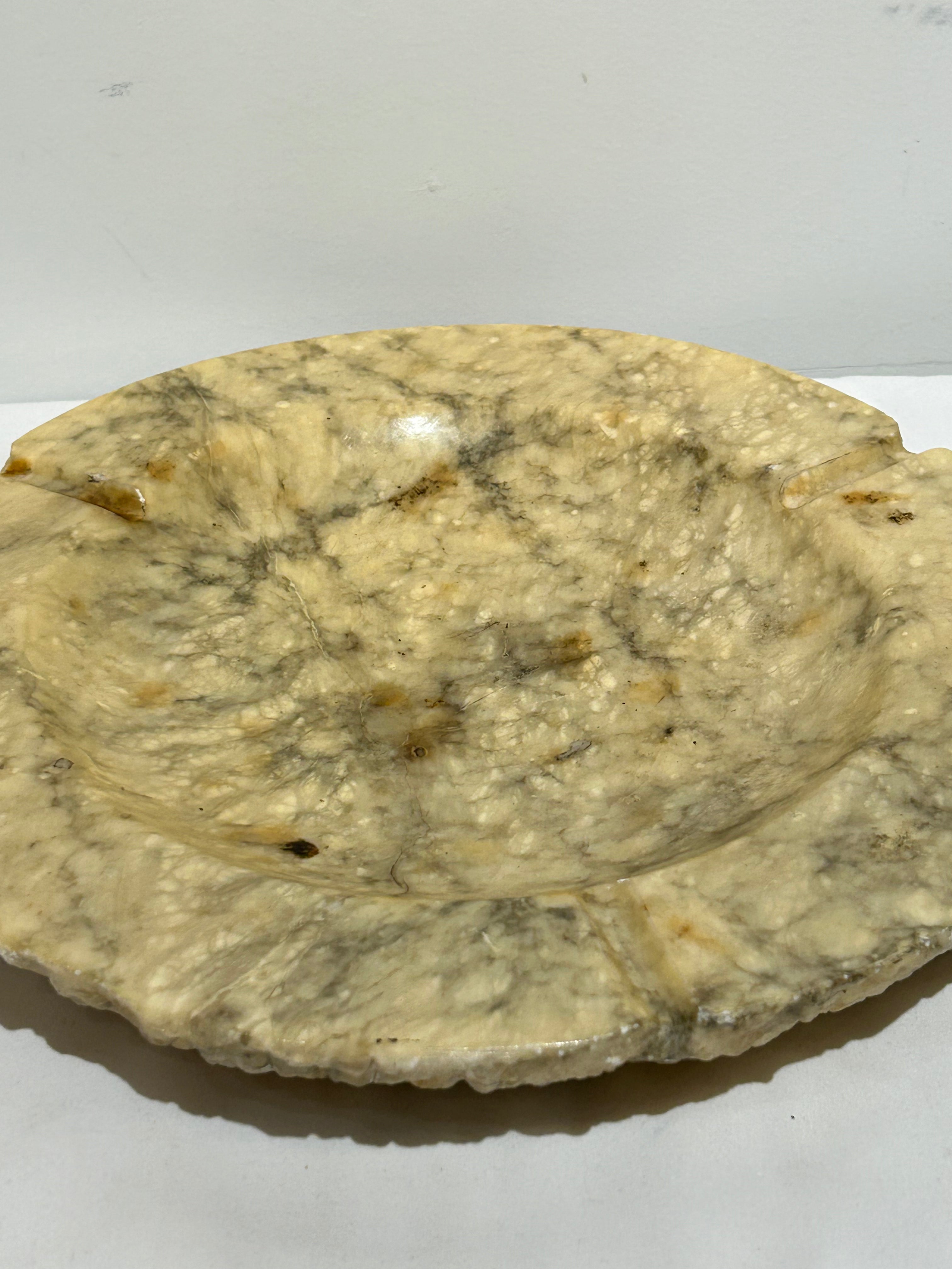 Large vintage stone ashtray