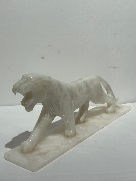 Vintage stone tiger statue