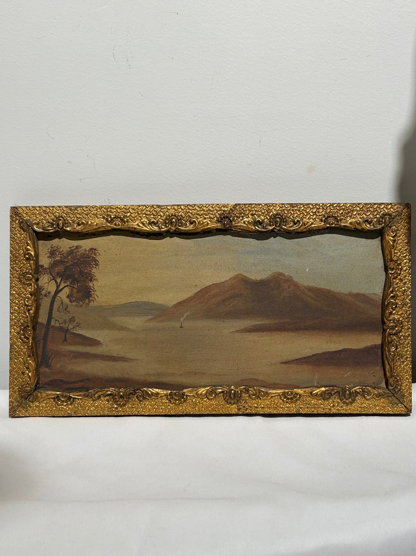 Vintage landscape in gilt frame