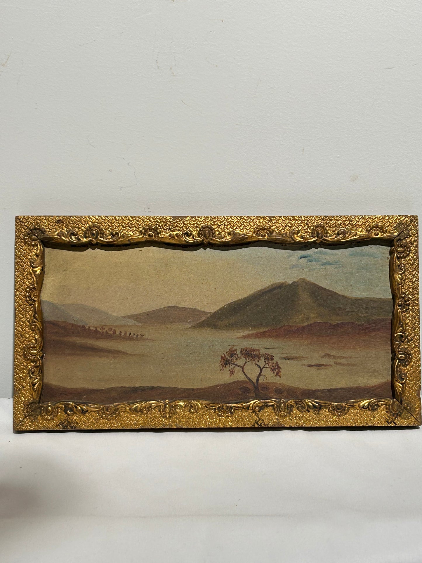 Vintage landscape in gilt frame