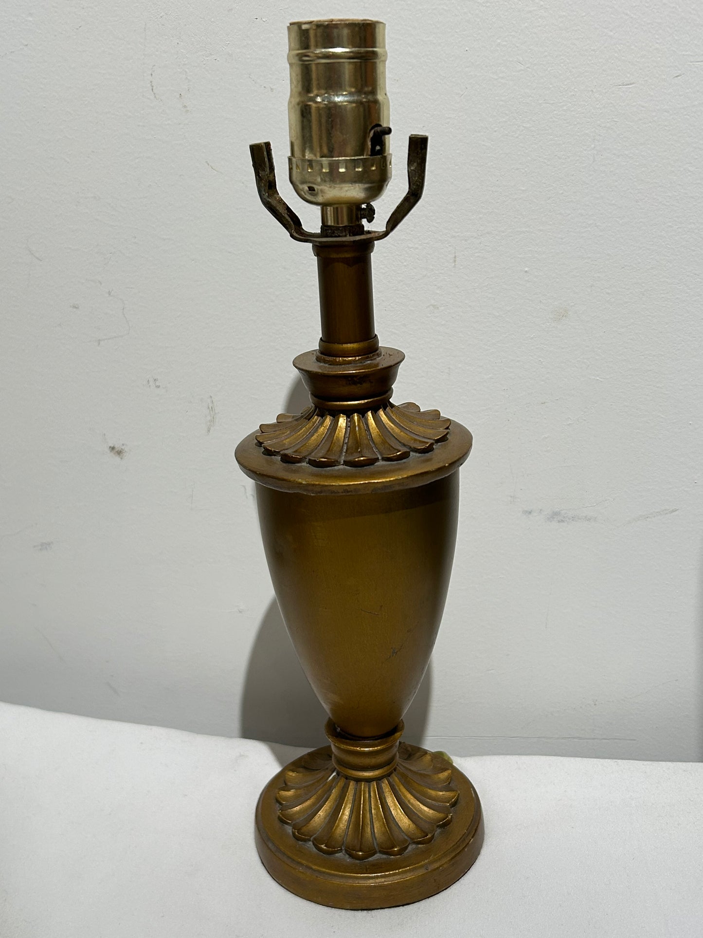 Vintage ornate mini brass lamp