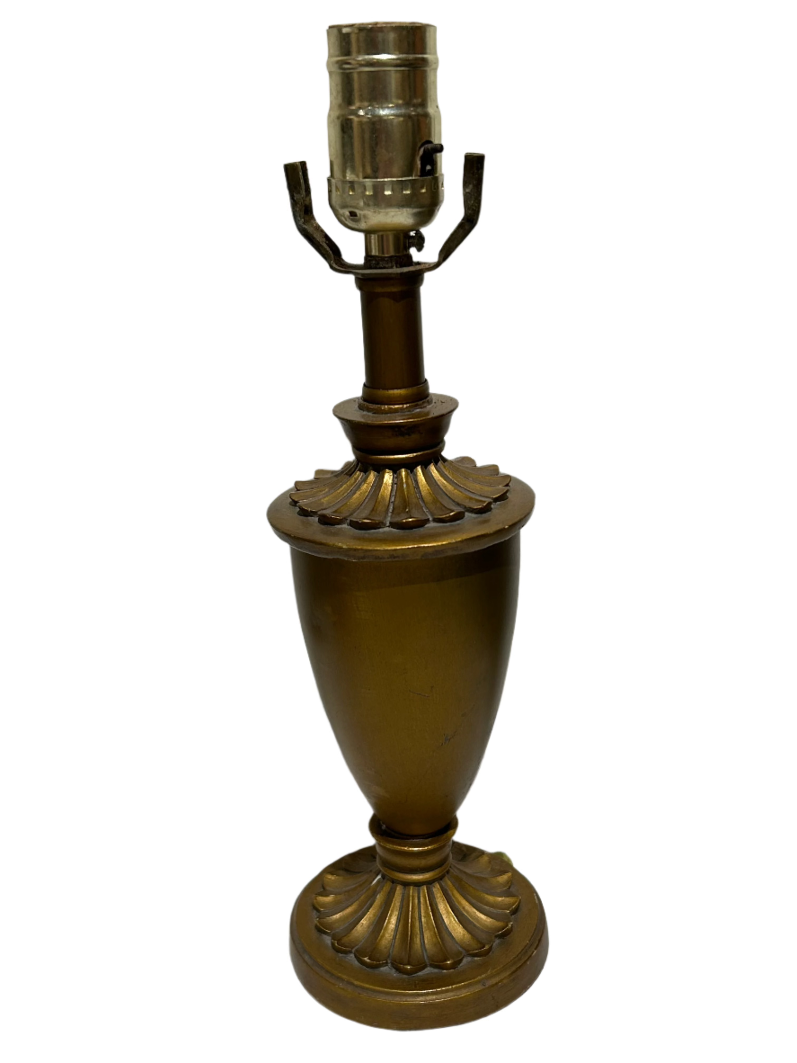 Vintage ornate mini brass lamp