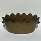 Vintage brass ruffled vessel